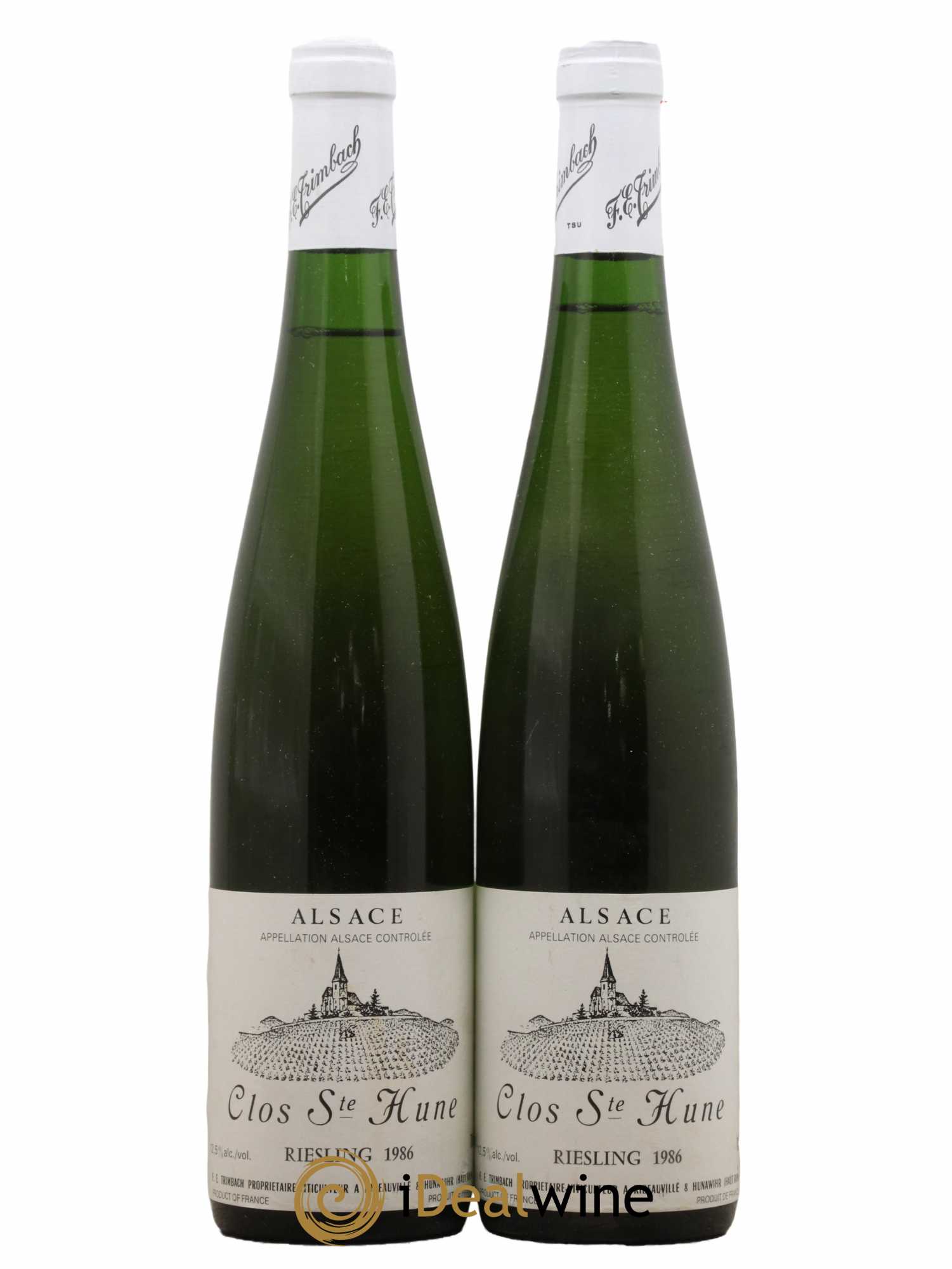 Alsace Riesling Clos Sainte-Hune Trimbach (Domaine) 1986 - Lot de 2 bouteilles - 0
