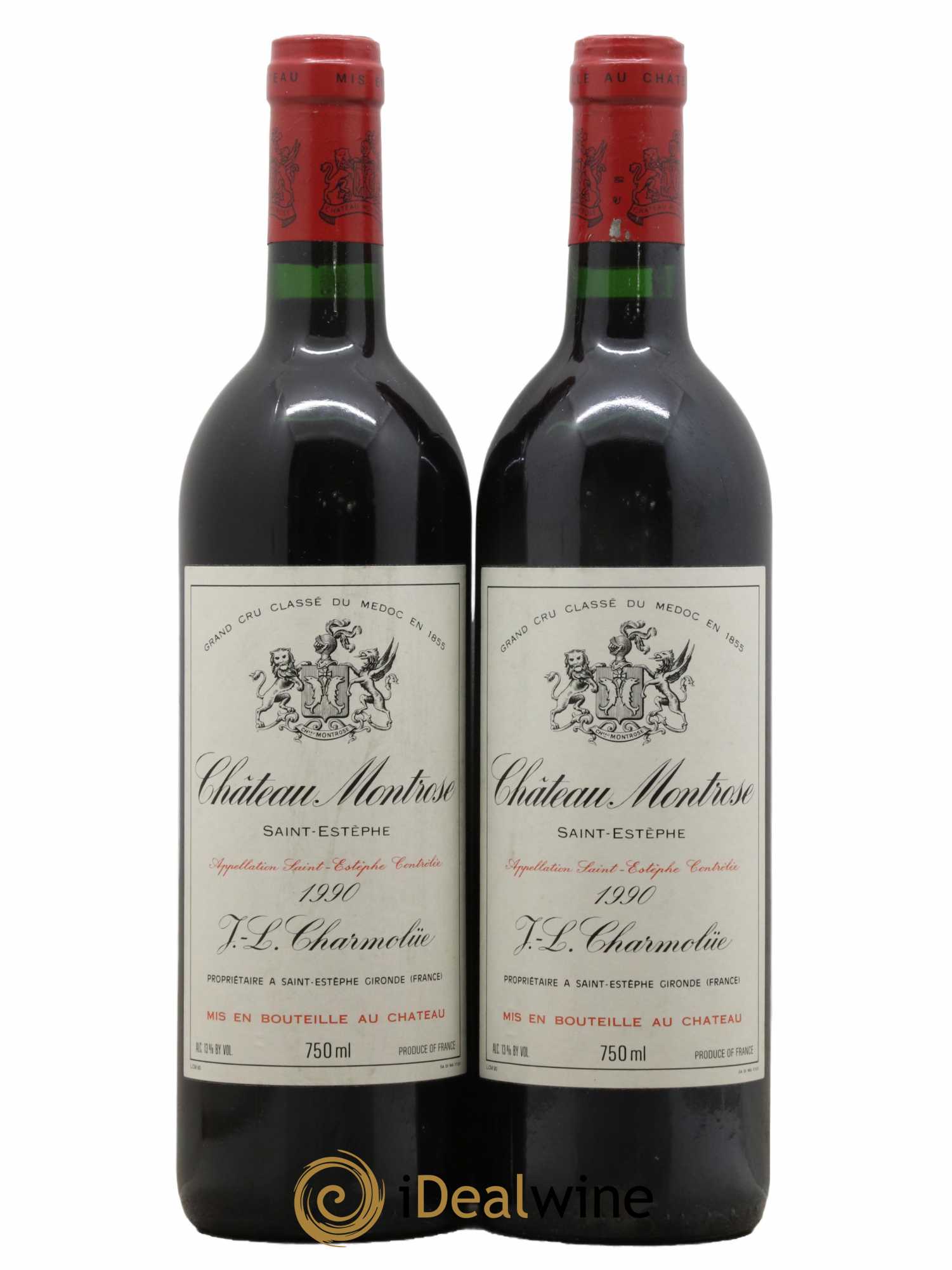 Château Montrose 2ème Grand Cru Classé 1990 - Lot de 2 bouteilles - 0
