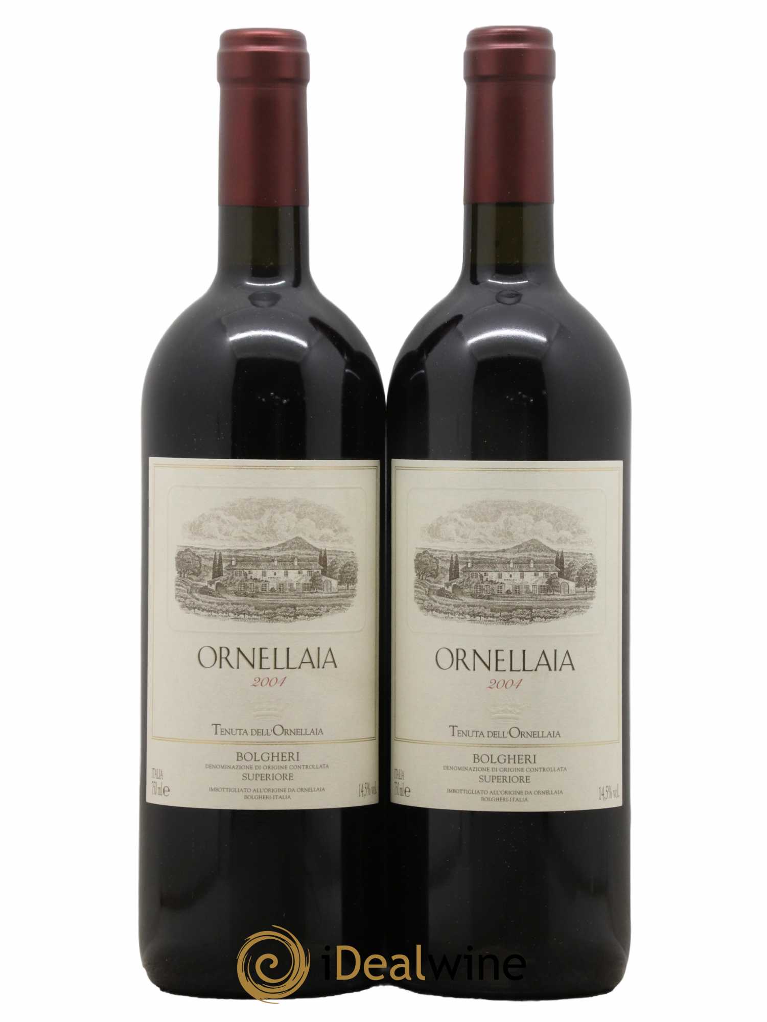 Bolgheri DOC Superiore Ornellaia Tenuta Dell'Ornellaia - Frescobaldi 2004 - Lot de 2 bouteilles - 0