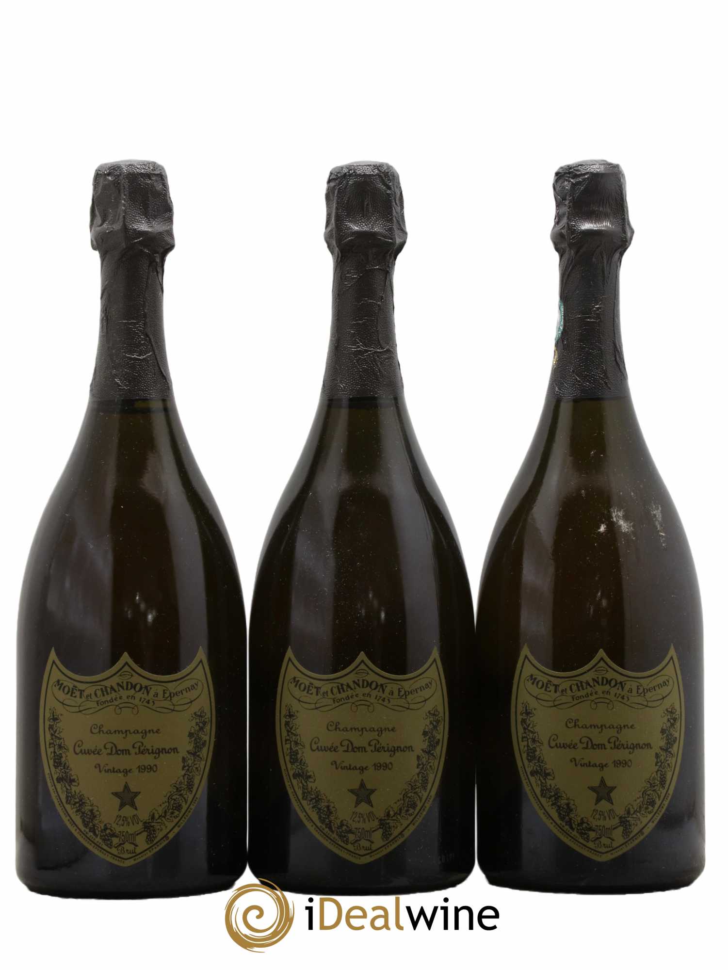 Brut Dom Pérignon 1990 - Lot de 3 bouteilles - 0