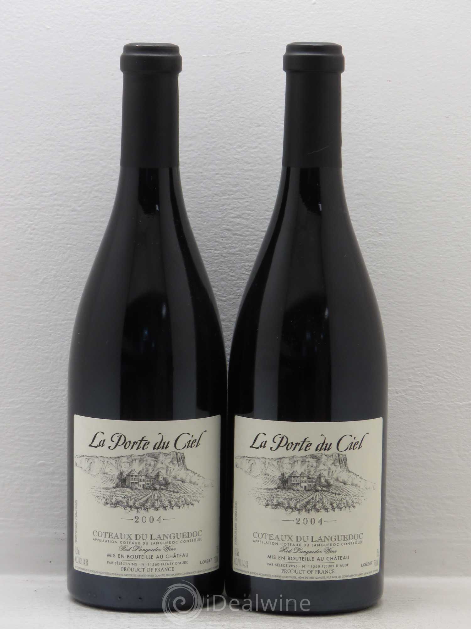 La Clape Château de La Négly La Porte du Ciel Jean Paux-Rosset 2004 - Lot de 2 bouteilles - 0
