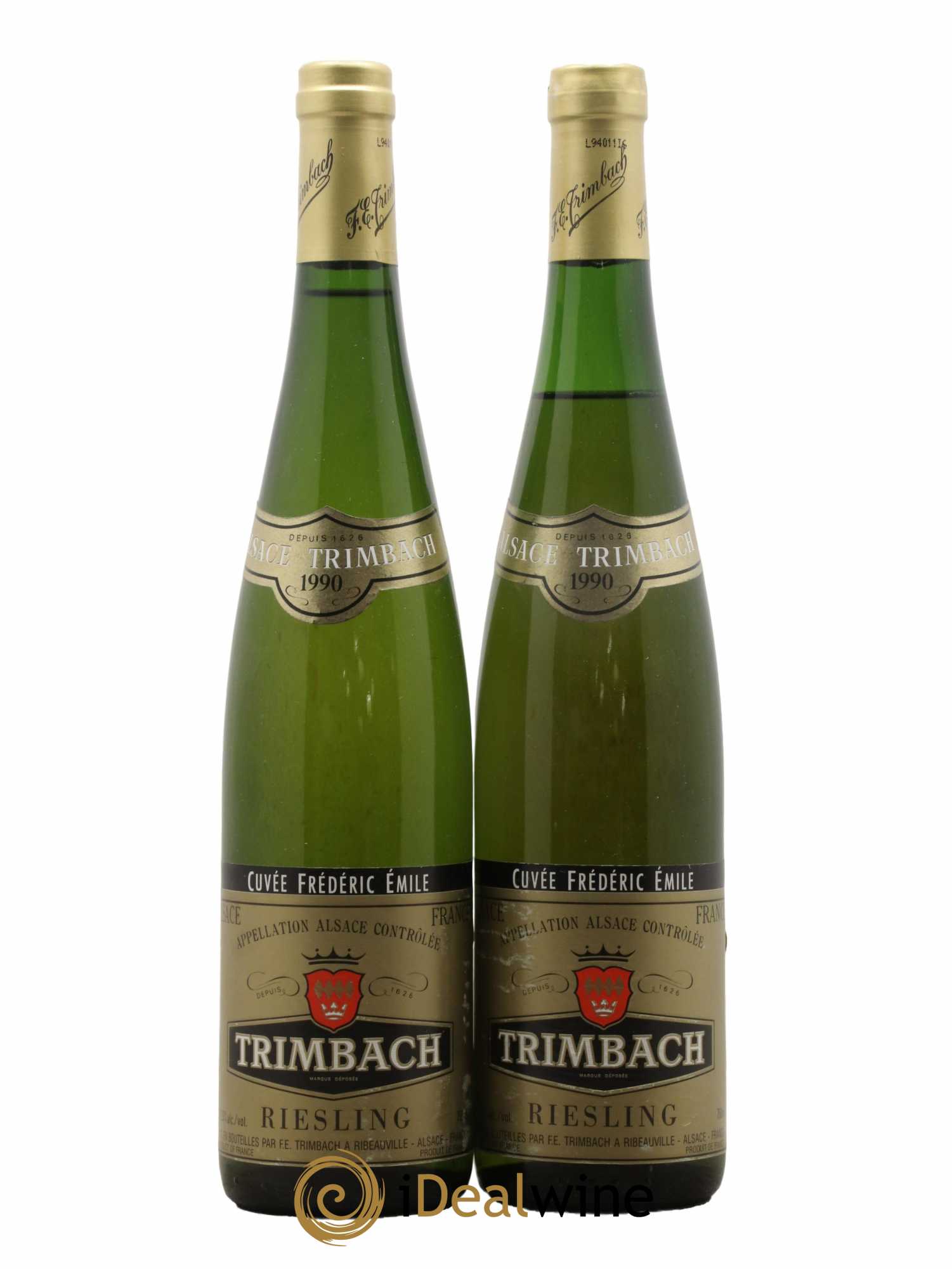 Alsace Riesling Cuvée Frédéric Emile Trimbach (Domaine) 1990 - Lot de 2 bouteilles - 0