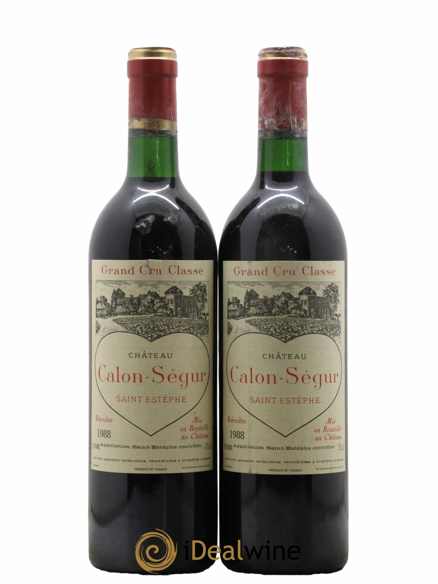 Château Calon Ségur 3ème Grand Cru Classé 1988 - Lot de 2 bouteilles - 0