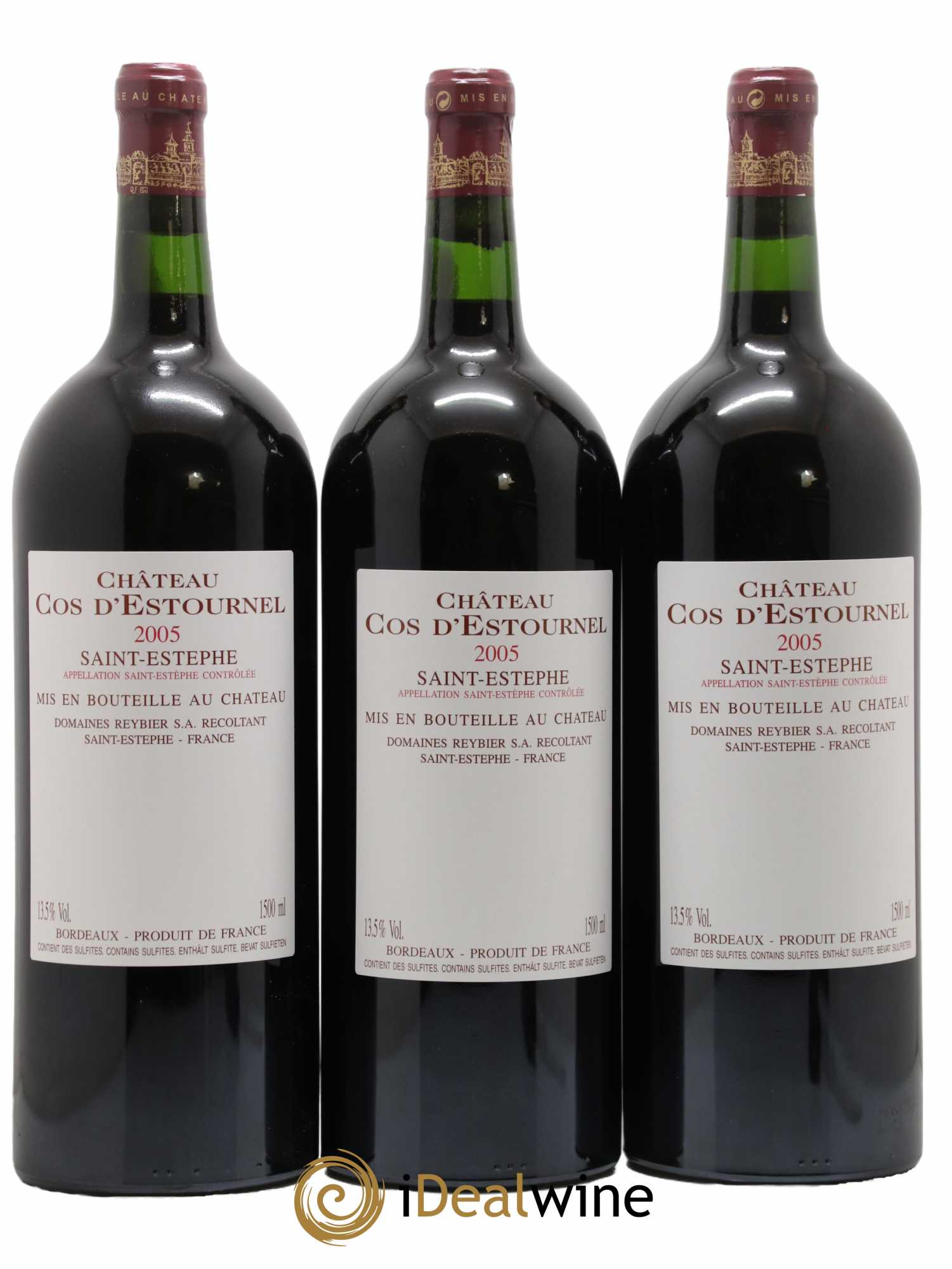 Cos d'Estournel 2ème Grand Cru Classé 2005 - Lot de 3 magnums - 1