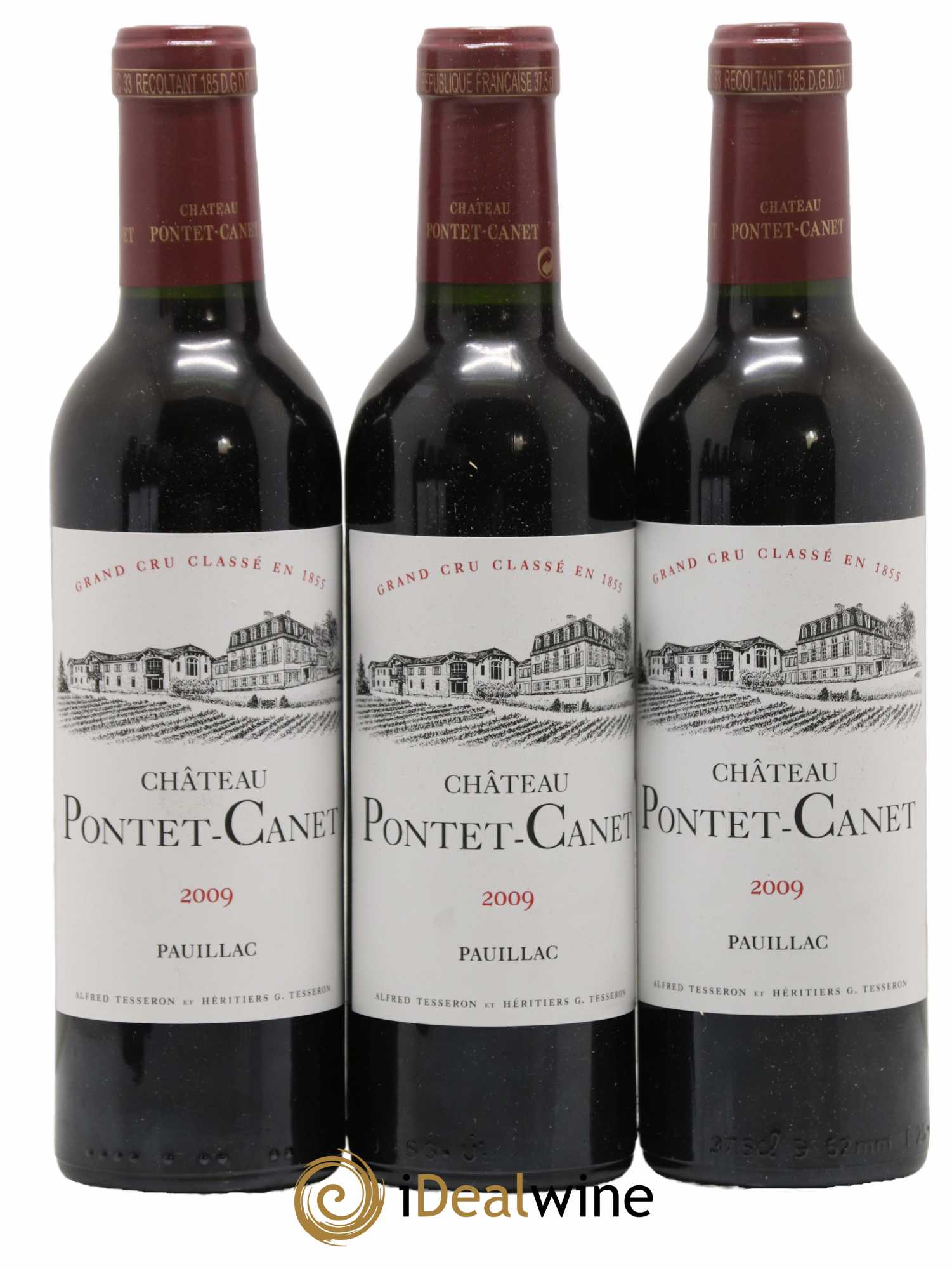 Château Pontet Canet 5ème Grand Cru Classé 2009 - Lot de 12 demi bouteilles - 2