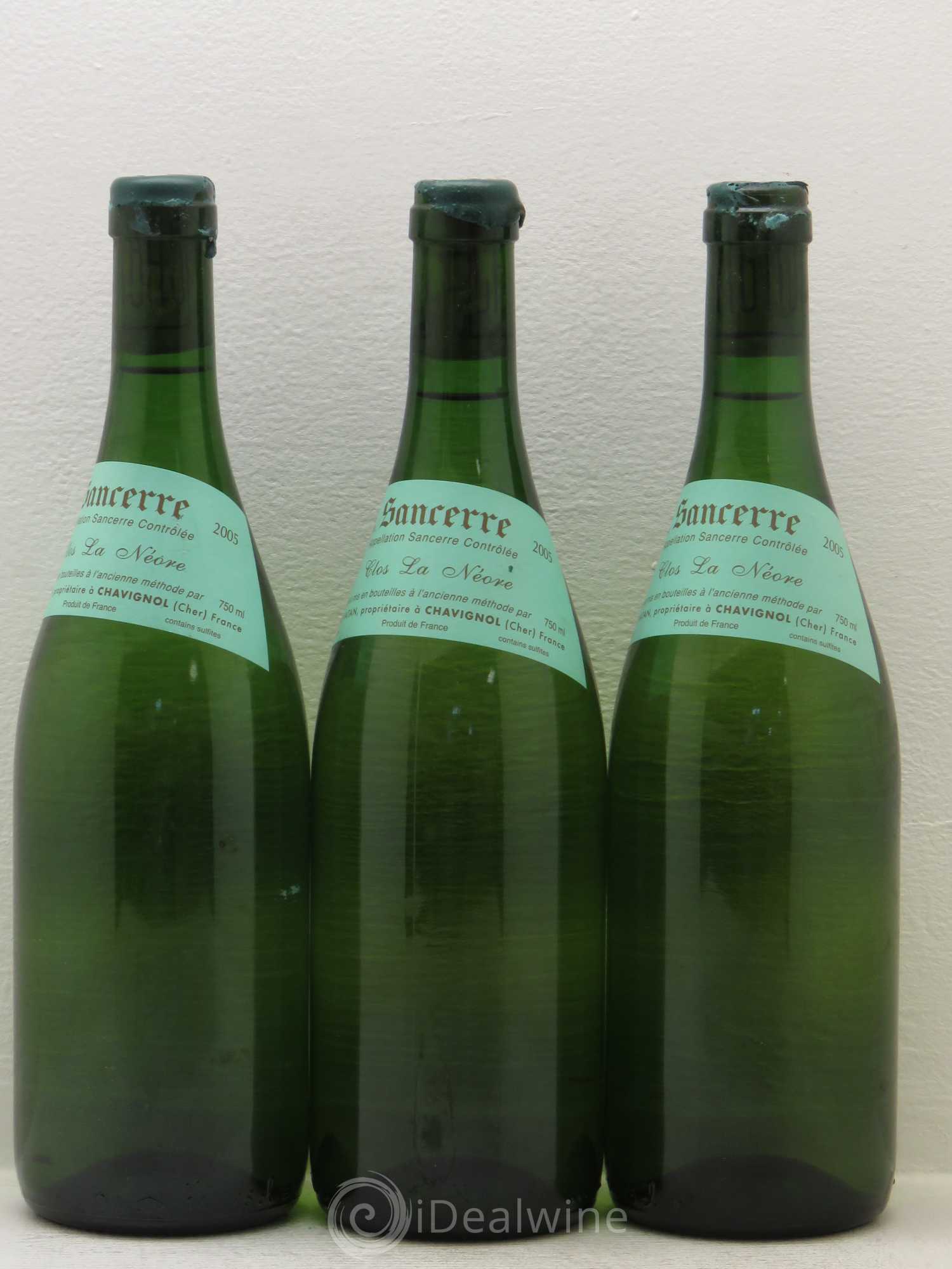 Sancerre Clos la Neore Edmond Vatan 2005 - Lot de 3 bouteilles - 1