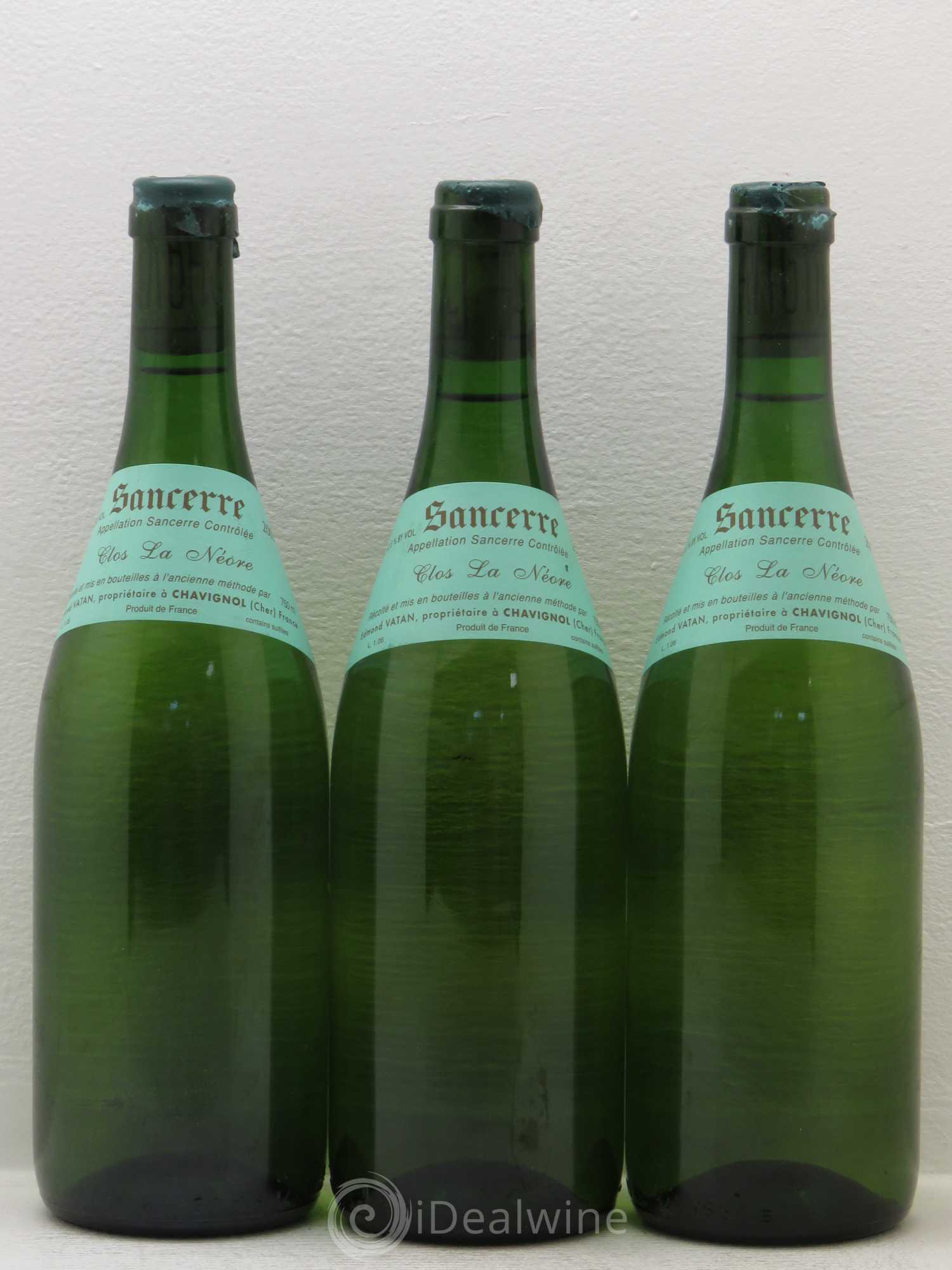 Sancerre Clos la Neore Edmond Vatan 2005 - Lot de 3 bouteilles - 0
