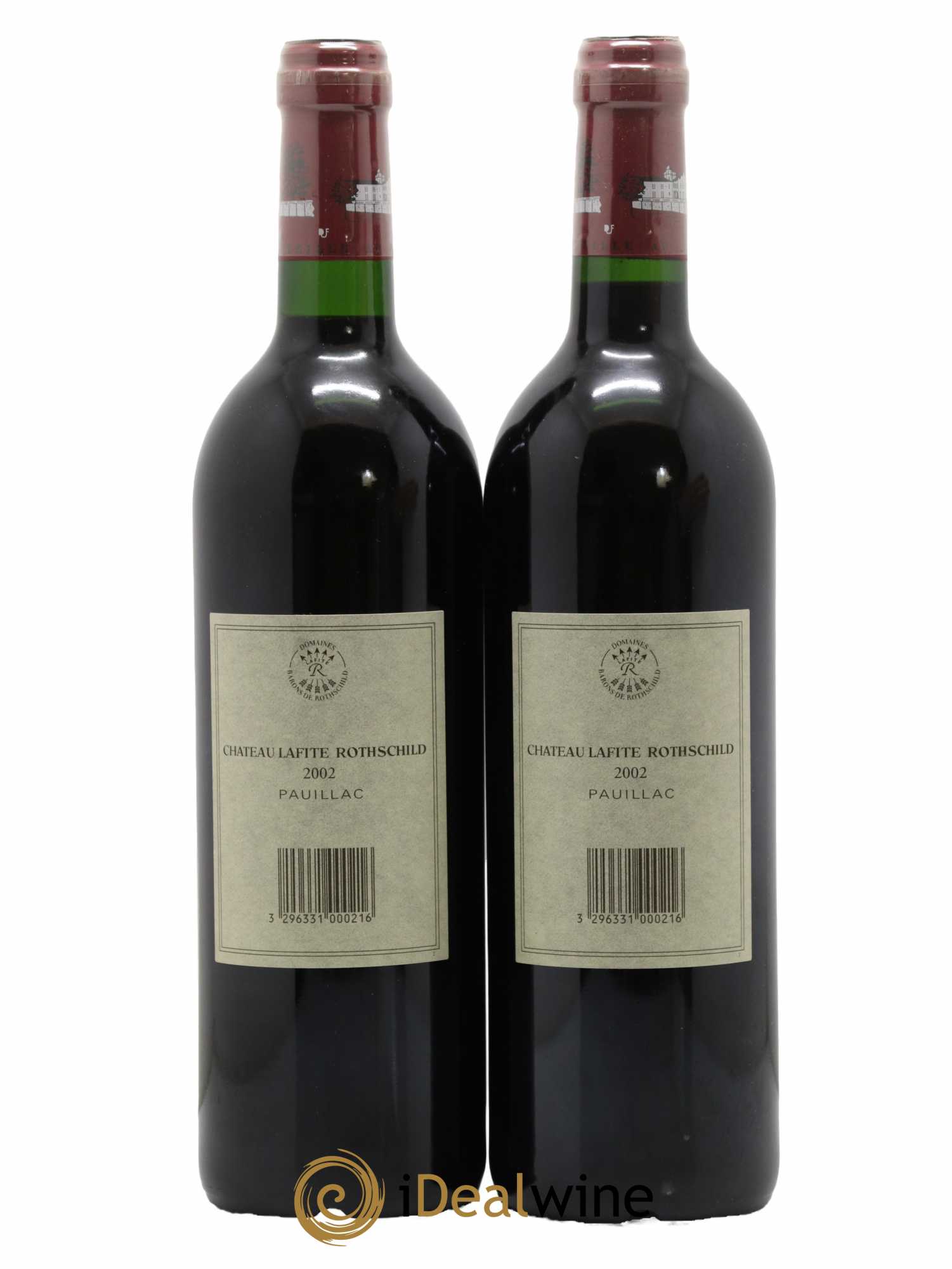 Château Lafite Rothschild 1er Grand Cru Classé 2002 - Lot de 2 bouteilles - 1