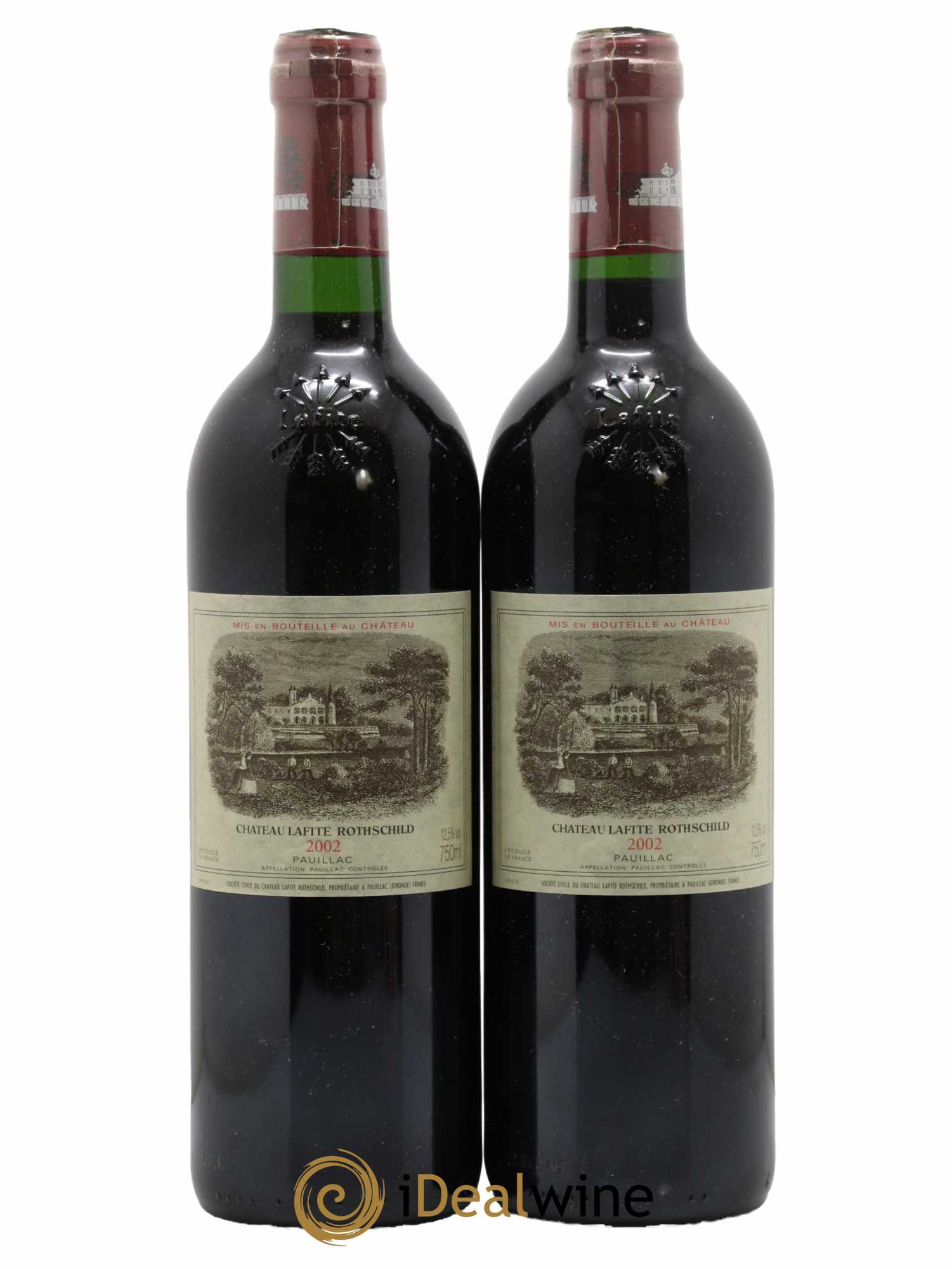 Château Lafite Rothschild 1er Grand Cru Classé 2002 - Lot de 2 bouteilles - 0