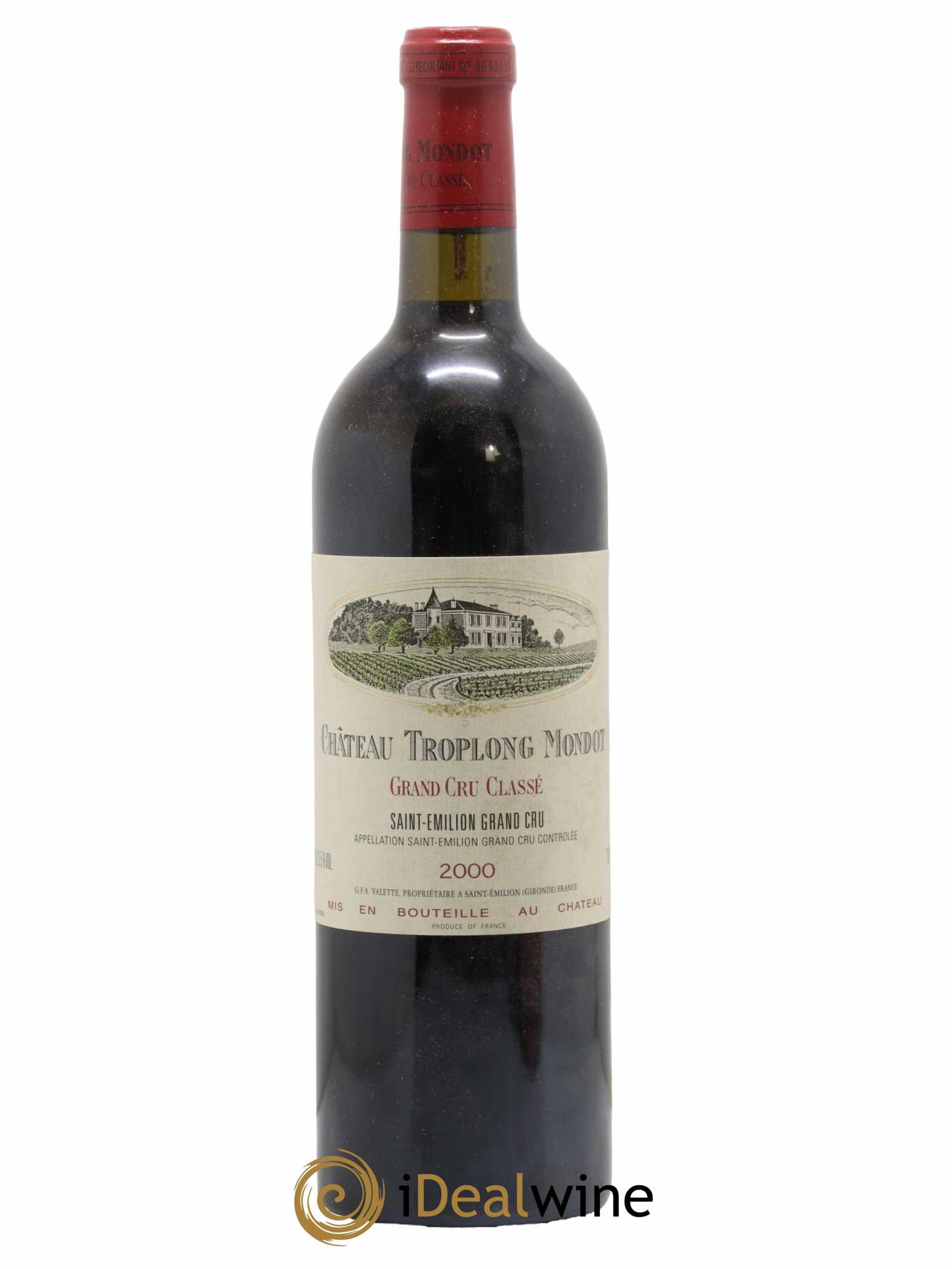 Château Troplong Mondot 1er Grand Cru Classé B 2000 - Lot de 1 bouteille - 0