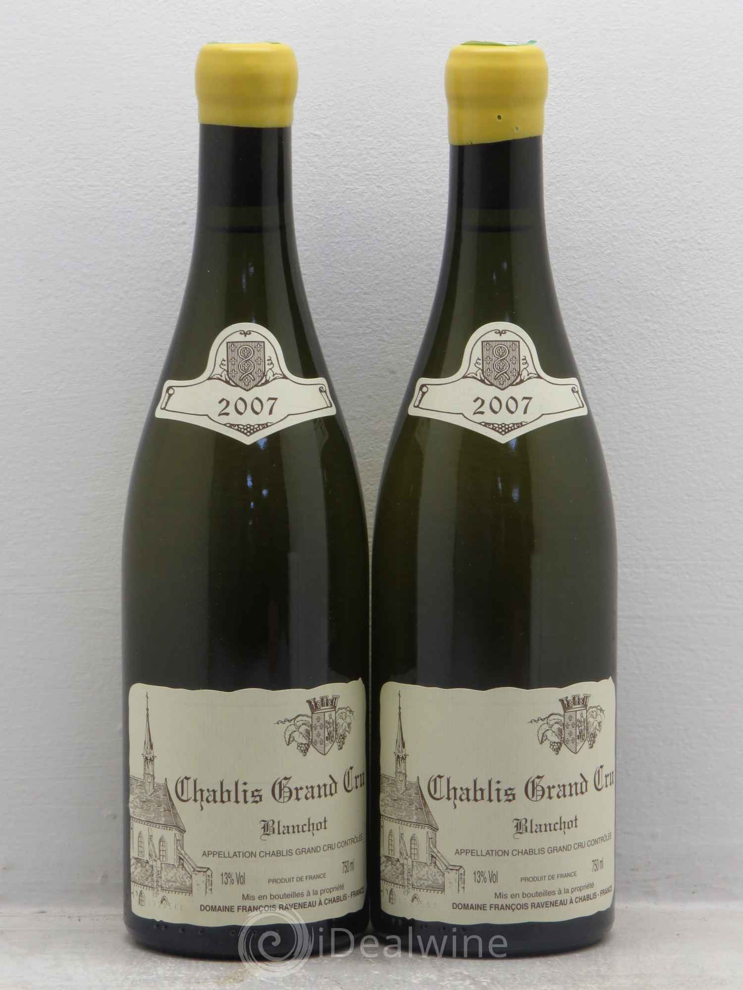 Chablis Grand Cru Blanchot Raveneau (Domaine) 2007 - Lot de 2 bouteilles - 0