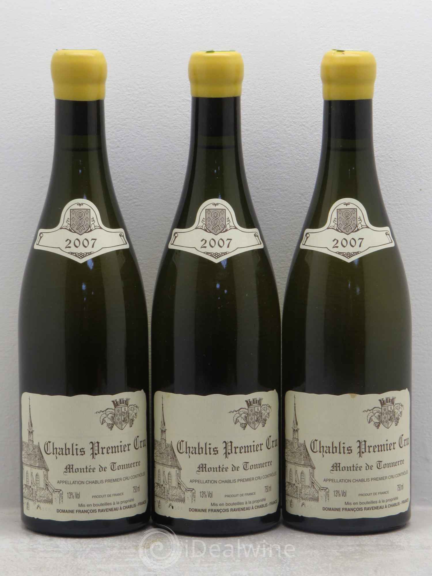 Chablis 1er Cru Montée de Tonnerre Raveneau (Domaine) 2007 - Lot de 3 bouteilles - 0