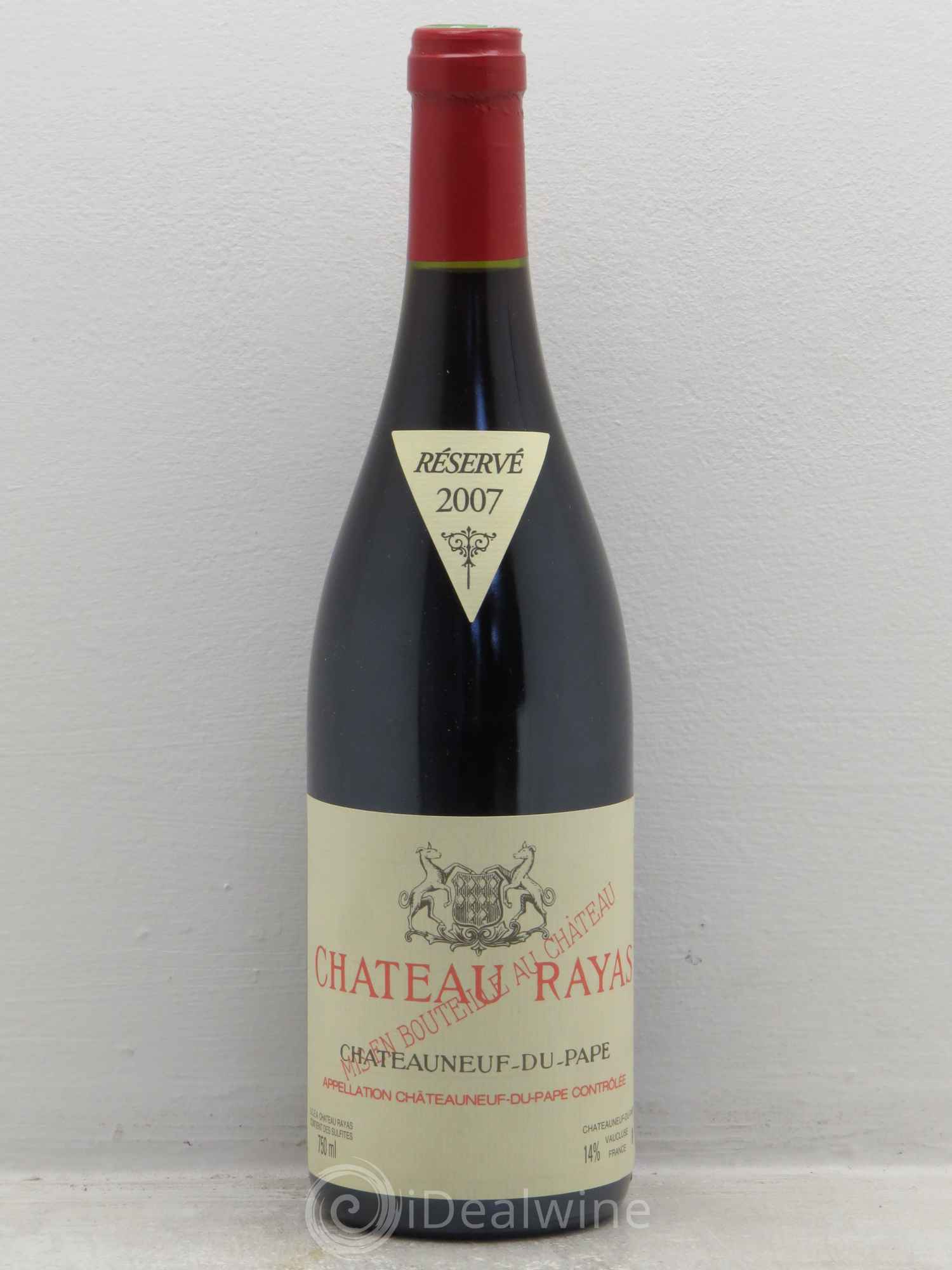 Châteauneuf-du-Pape Château Rayas Emmanuel Reynaud 2007 - Lot de 1 bouteille - 0