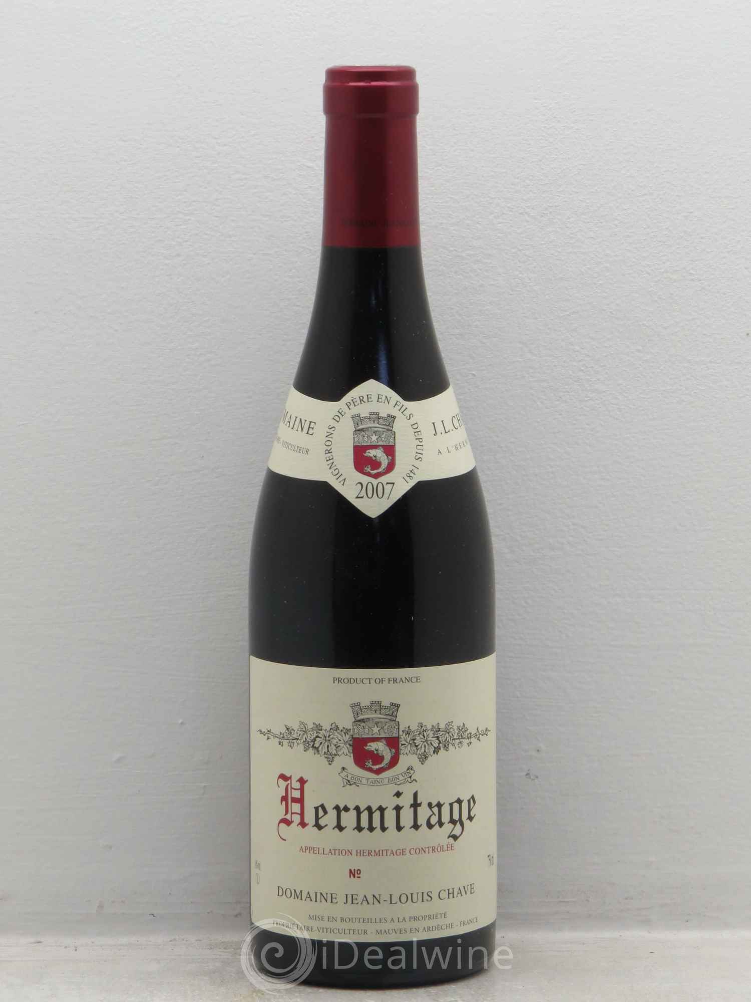 Hermitage Jean-Louis Chave 2007 - Lot de 1 bouteille - 0