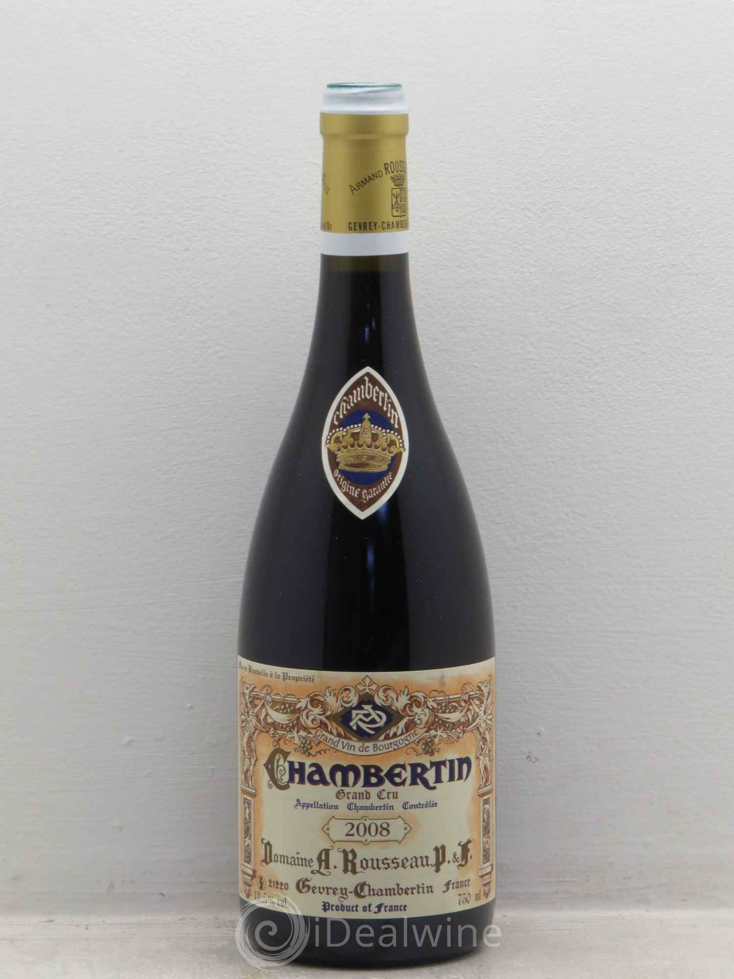 Chambertin Grand Cru Armand Rousseau (Domaine) 2008 - Lot de 1 bouteille - 0