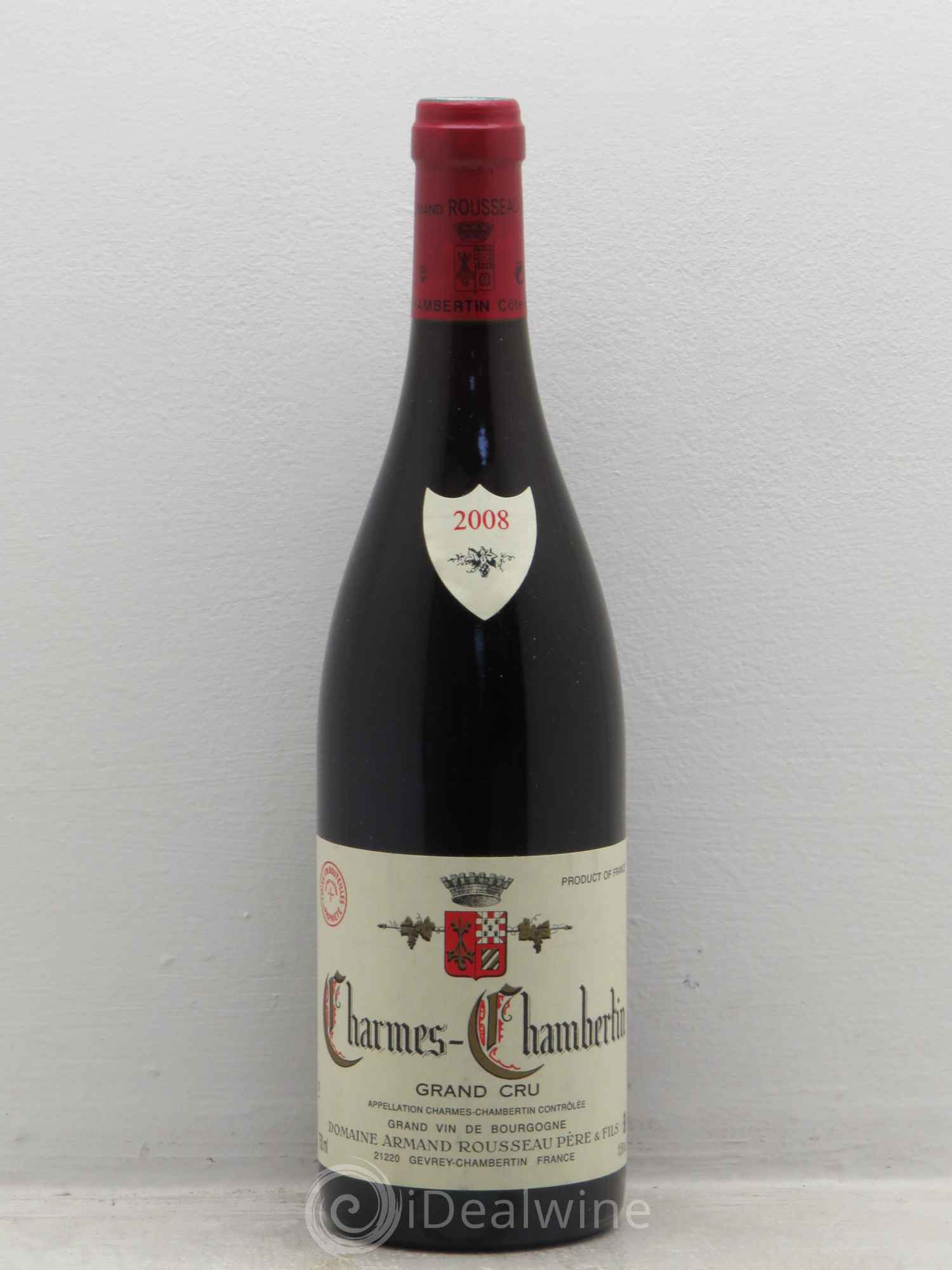 Charmes-Chambertin Grand Cru Armand Rousseau (Domaine) 2008 - Lot de 1 bouteille - 0
