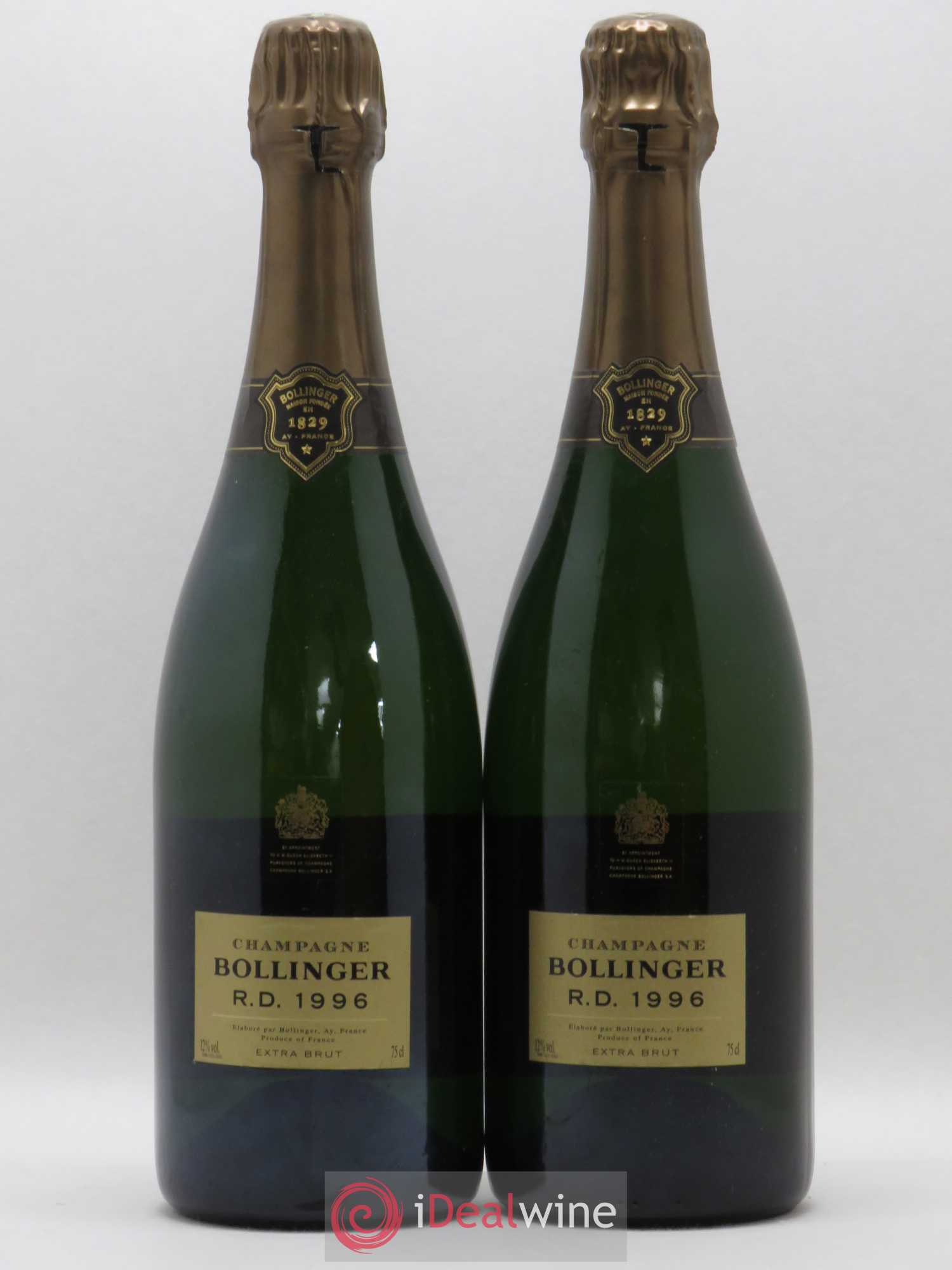 R.D. Extra-Brut Bollinger 1996 - Lot de 2 bouteilles - 0
