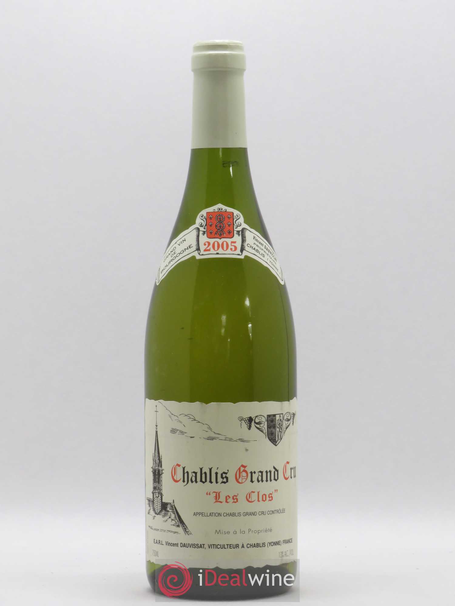 Chablis Grand Cru Les Clos Vincent Dauvissat (Domaine) 2005 - Lot de 1 bouteille - 0