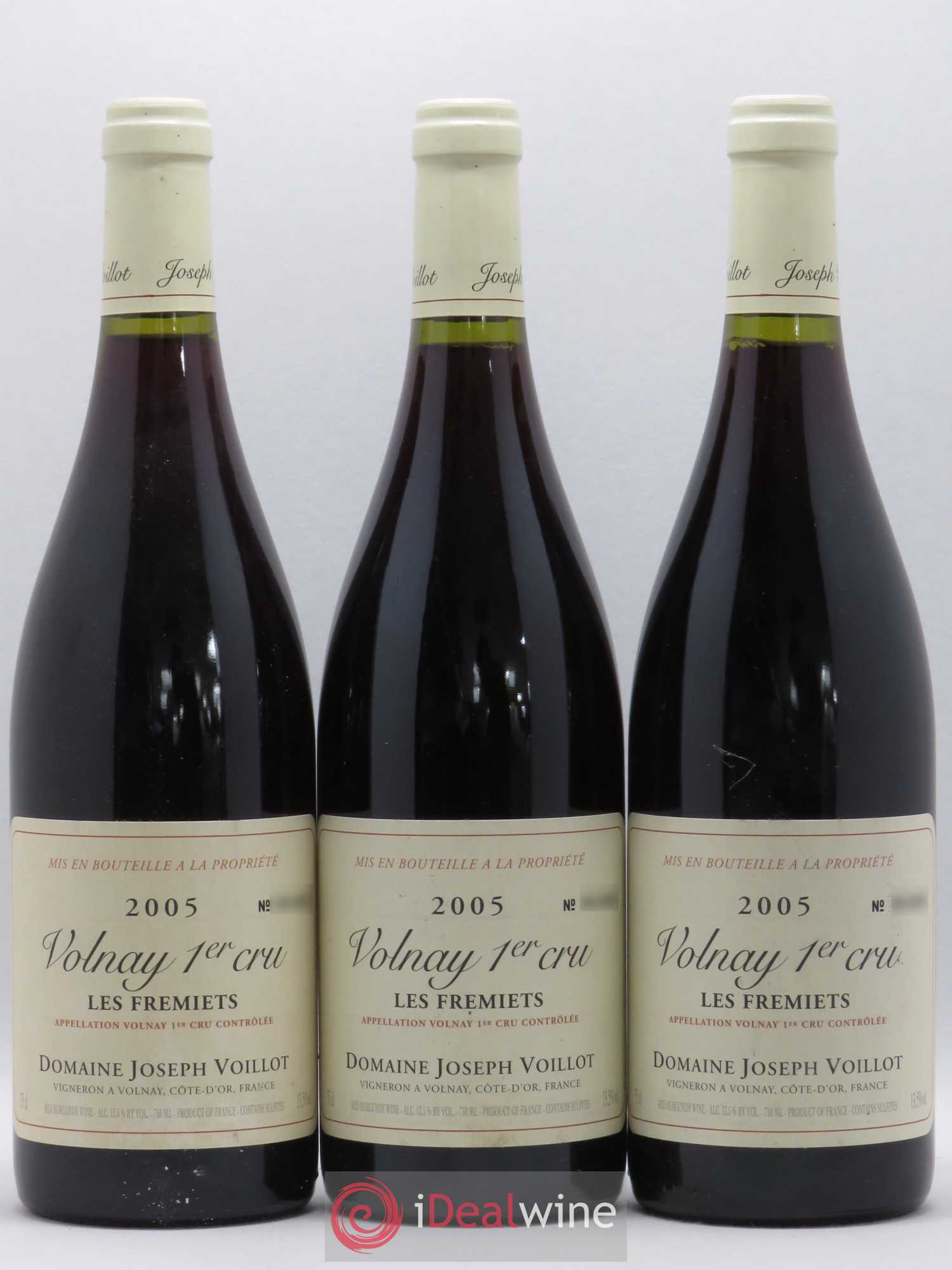 Volnay 1er Cru Les Fremiets Joseph Voillot (Domaine) 2005 - Lot de 3 bouteilles - 0