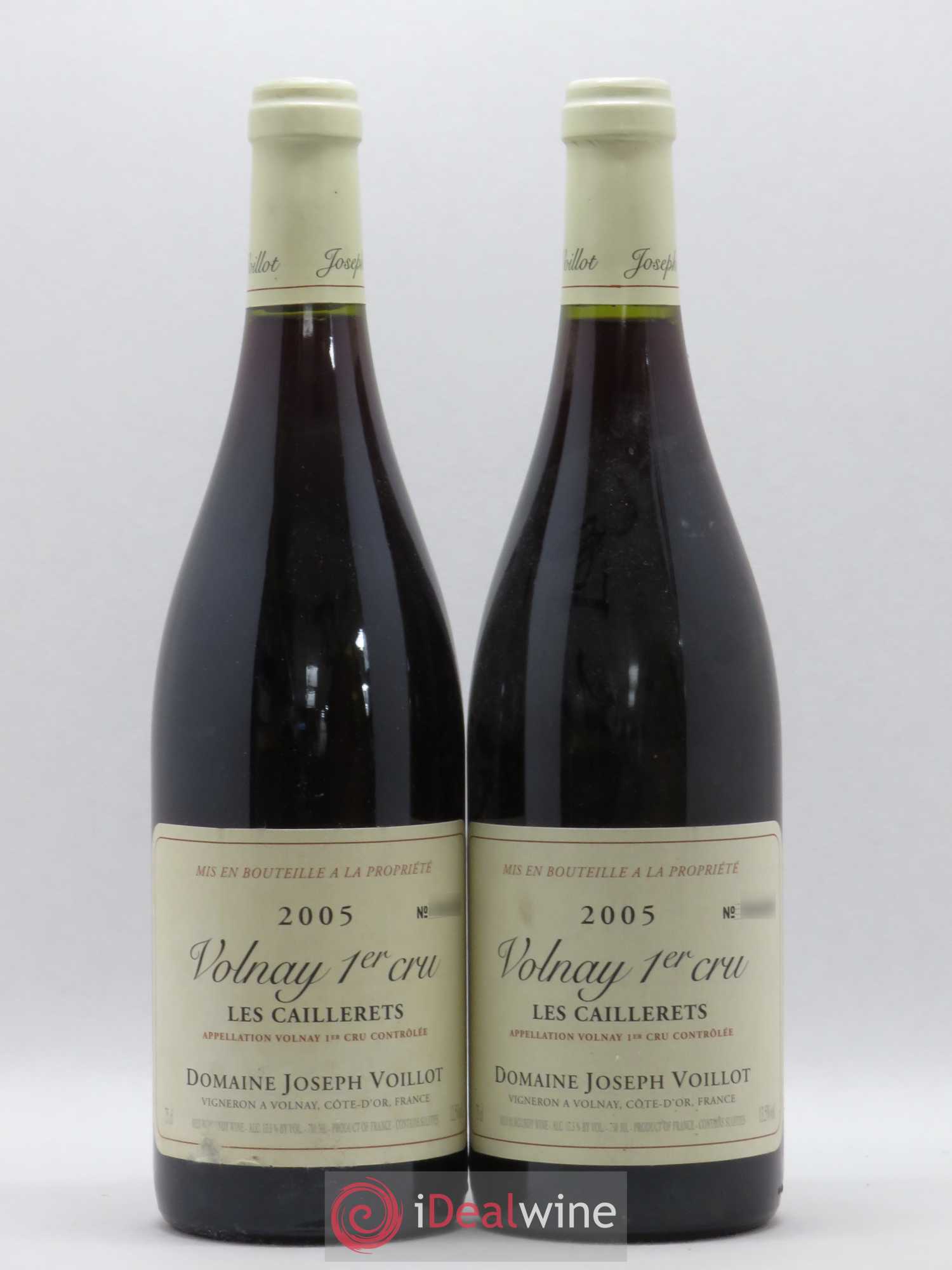 Volnay 1er Cru Les Caillerets Joseph Voillot (Domaine) 2005 - Lot de 2 bouteilles - 0