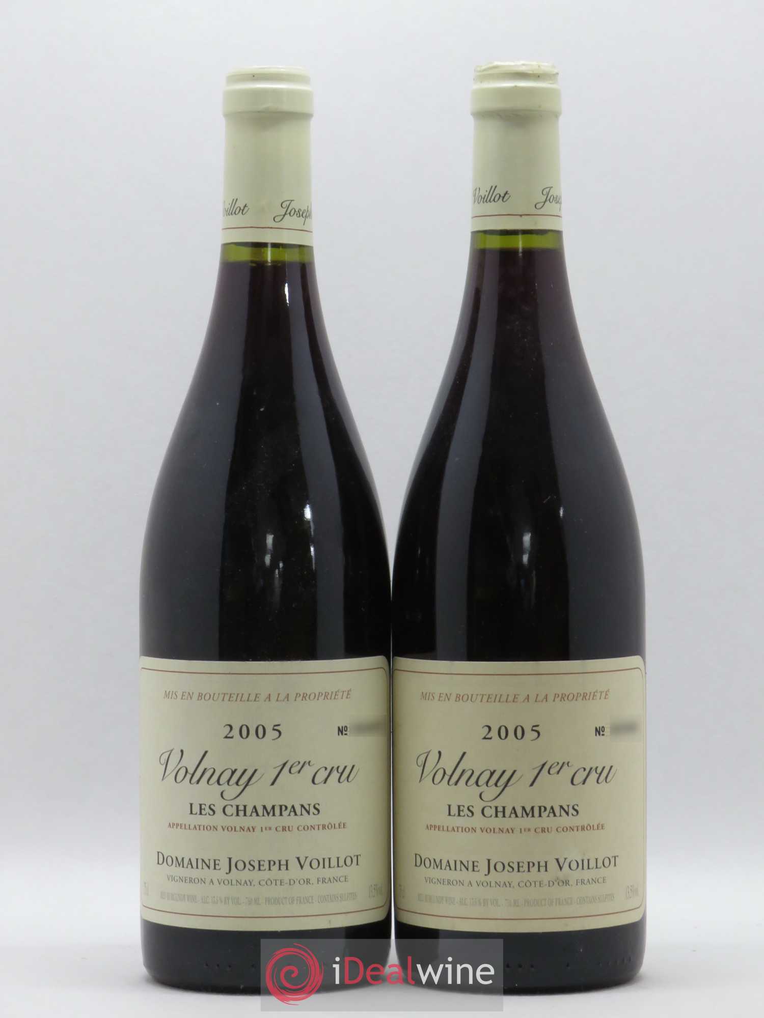 Volnay 1er Cru les Champans Joseph Voillot (Domaine) 2005 - Lot de 2 bouteilles - 0