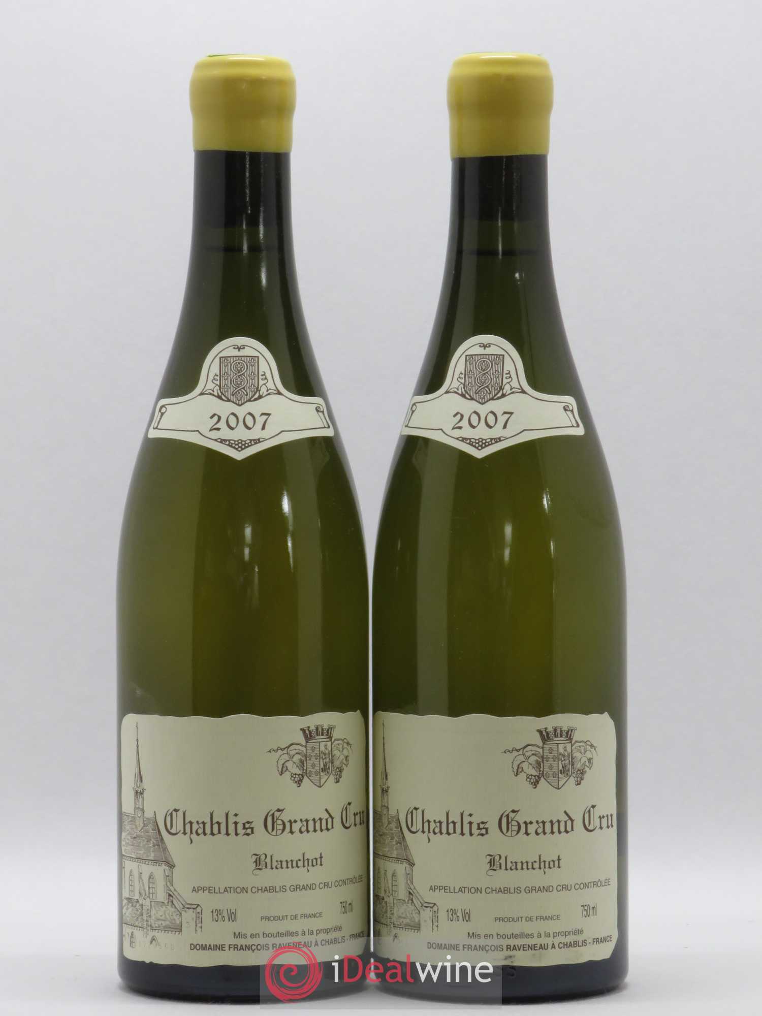 Chablis Grand Cru Blanchot Raveneau (Domaine) 2007 - Lot de 2 bouteilles - 0