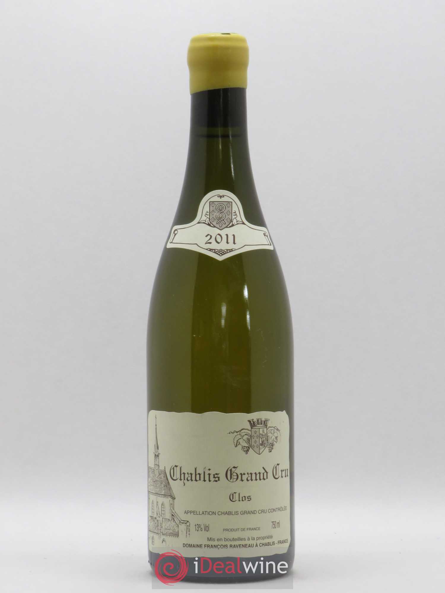 Chablis Grand Cru Clos Raveneau (Domaine) 2011 - Lot de 1 bouteille - 0
