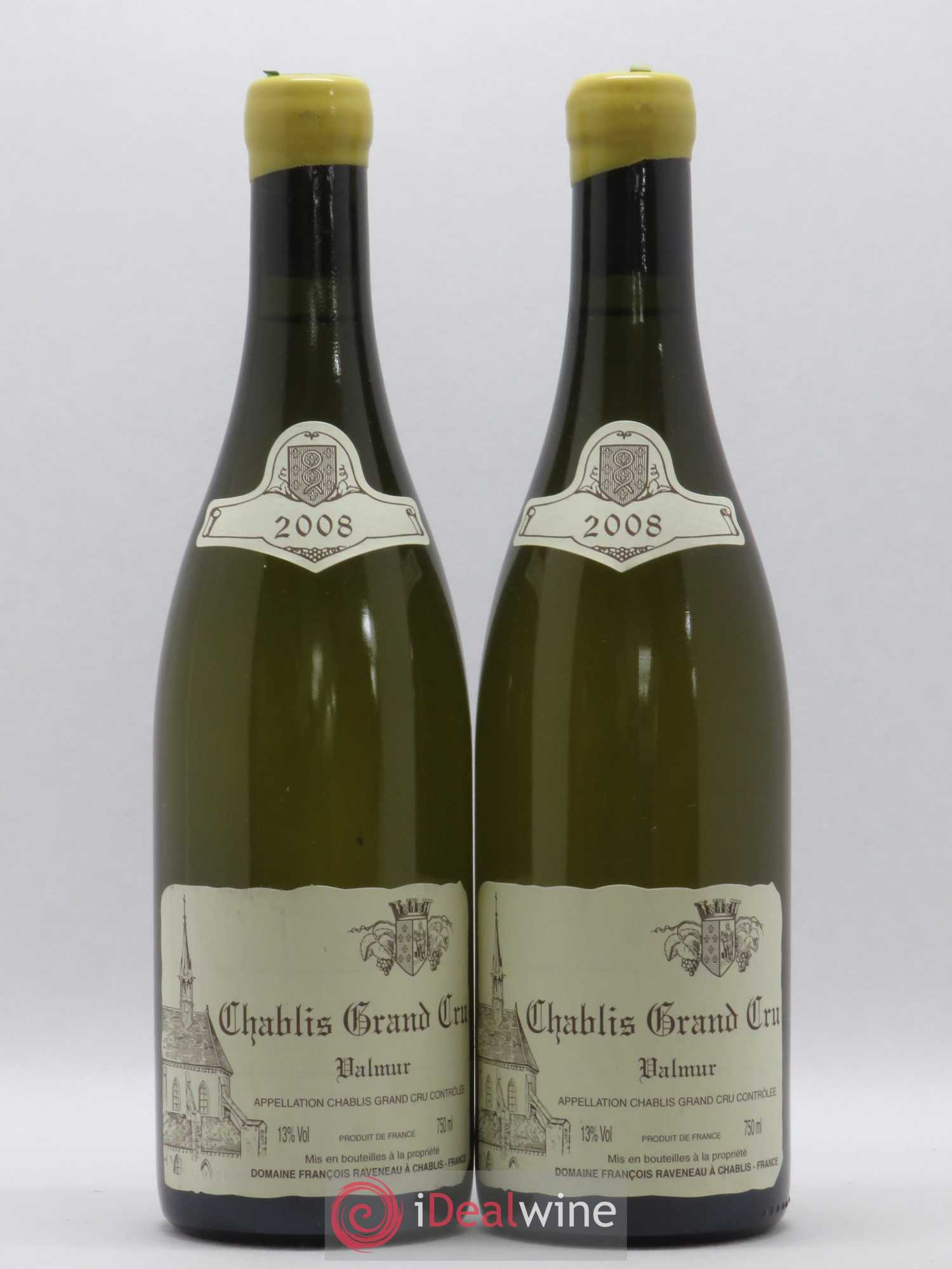 Chablis Grand Cru Valmur Raveneau (Domaine) 2008 - Lot de 2 bouteilles - 0