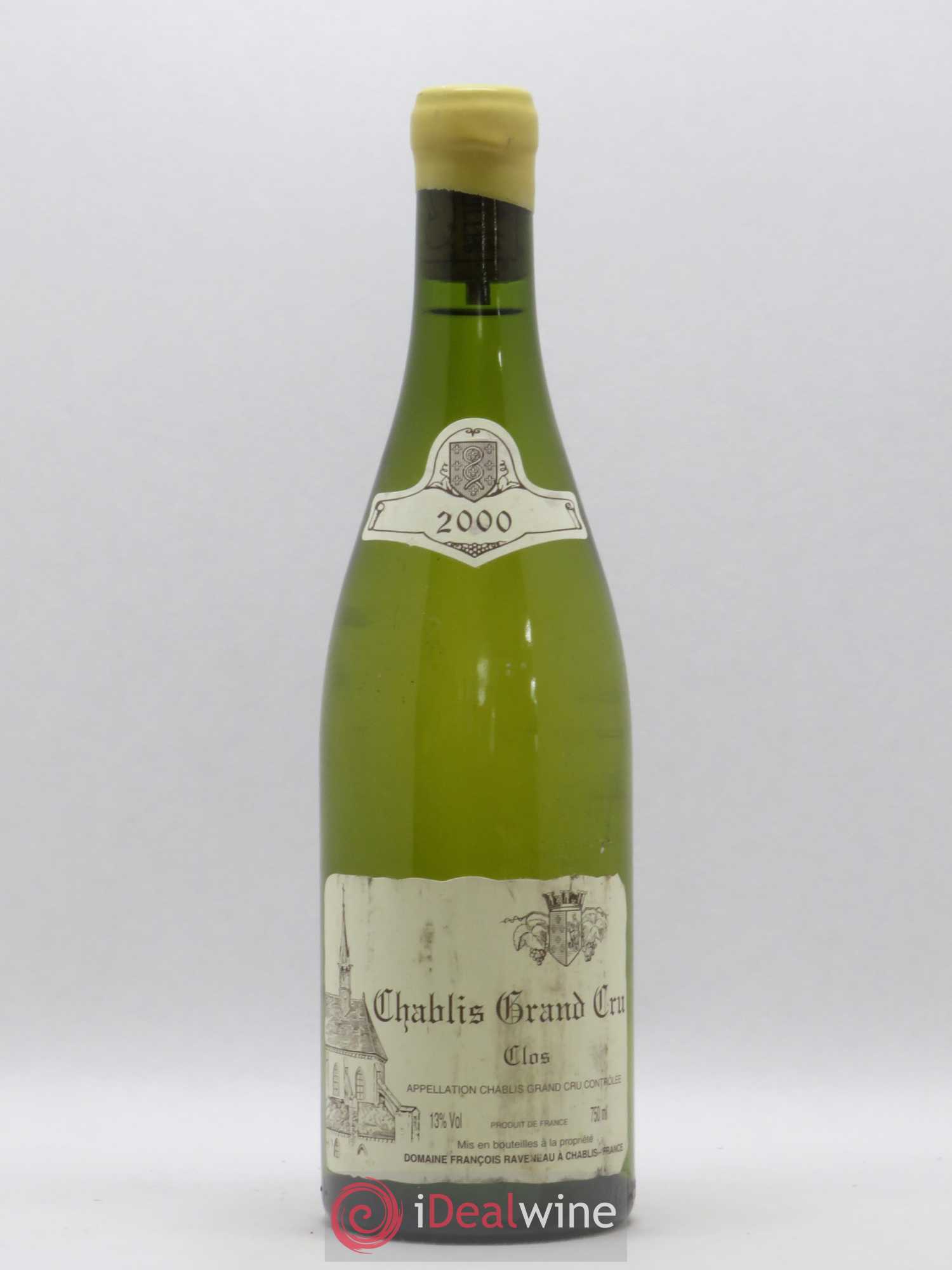 Chablis Grand Cru Clos Raveneau (Domaine) 2000 - Lot de 1 bouteille - 0