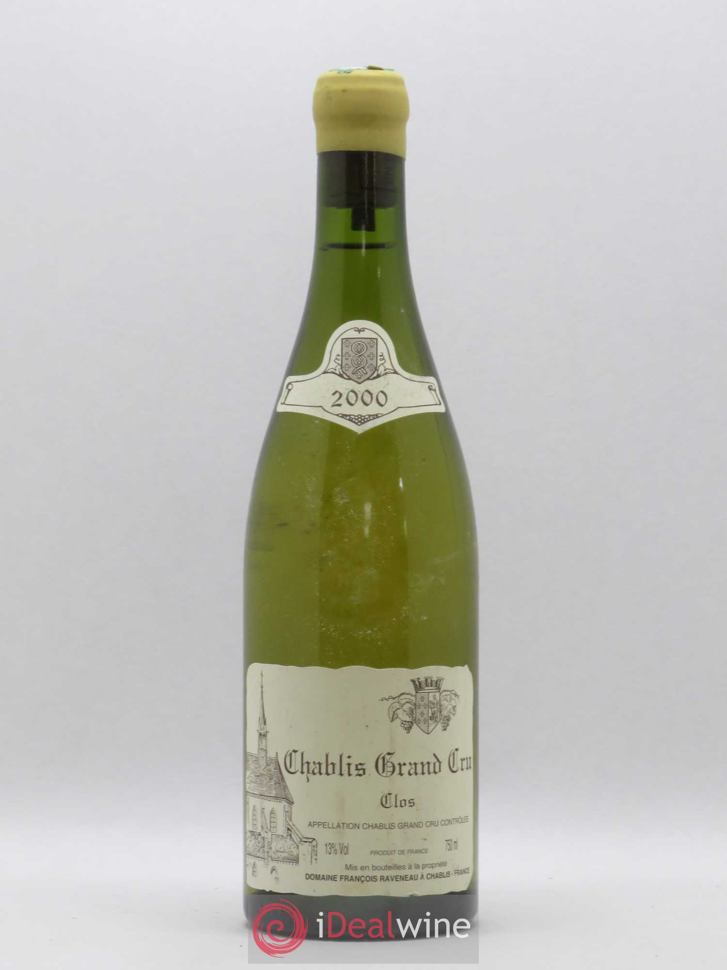 Chablis Grand Cru Clos Raveneau (Domaine) 2000 - Lot de 1 bouteille - 0