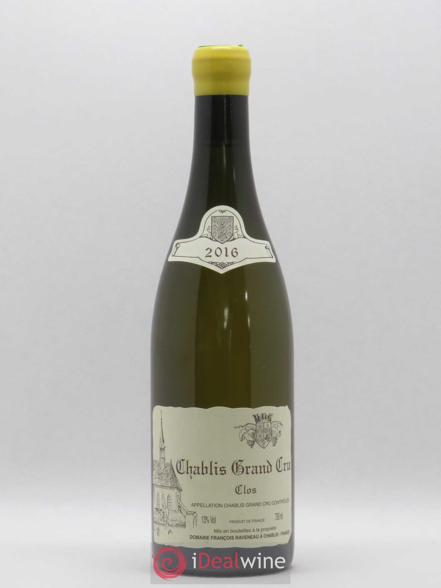 Chablis Grand Cru Clos Raveneau (Domaine) 2016 - Lot de 1 bouteille - 0
