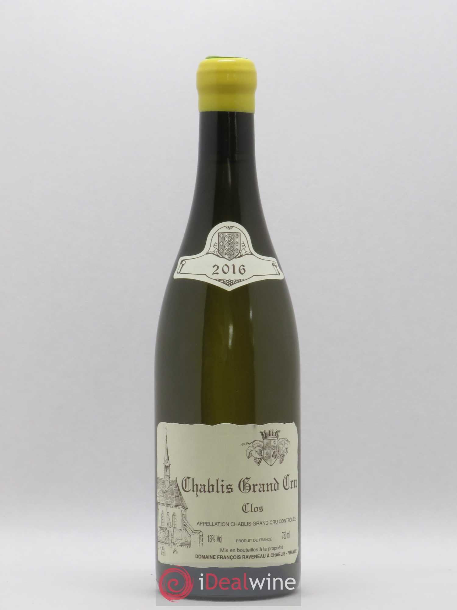 Chablis Grand Cru Clos Raveneau (Domaine) 2016 - Lot de 1 bouteille - 0
