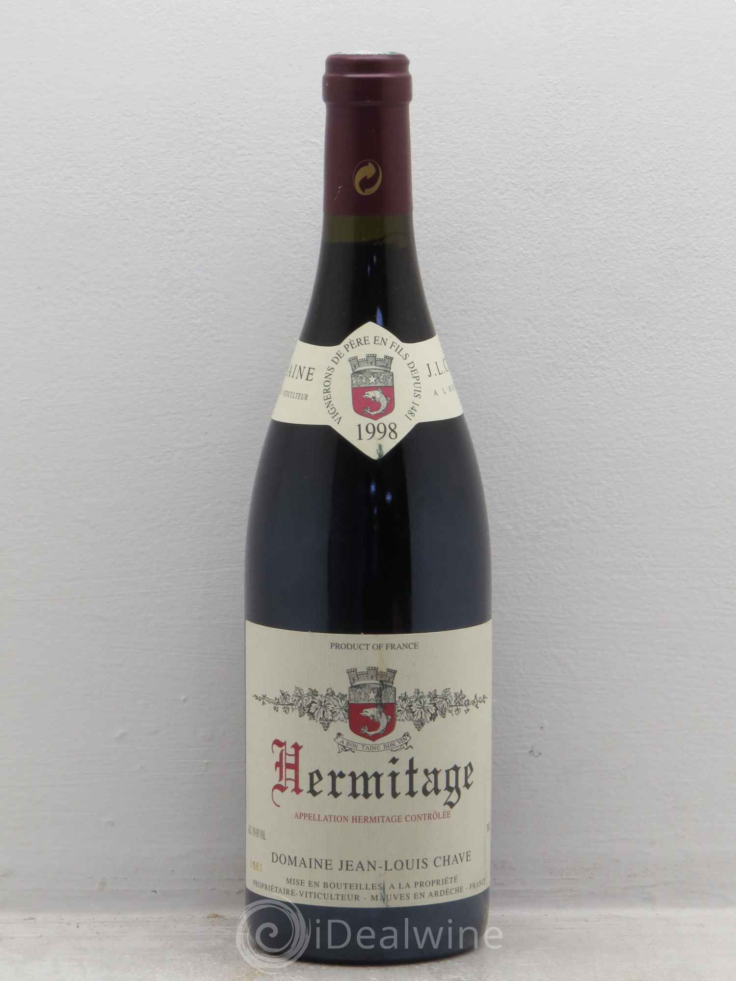 Hermitage Jean-Louis Chave 1998 - Lot de 1 bouteille - 0