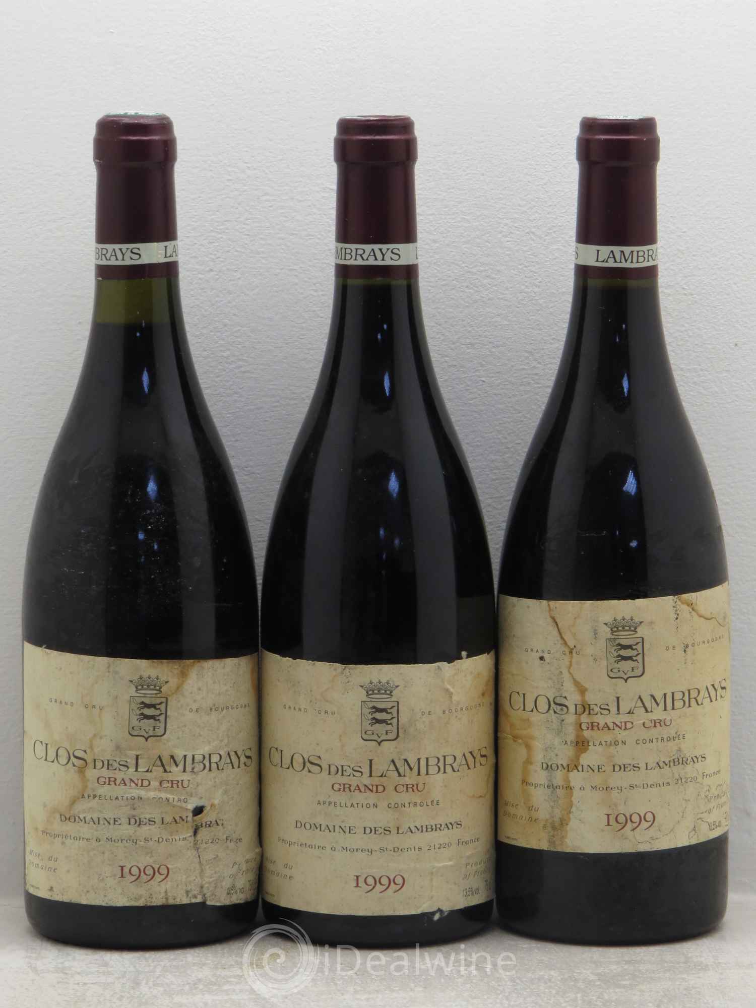 Clos des Lambrays Grand Cru Domaine des Lambrays 1999 - Lot de 3 bouteilles - 0