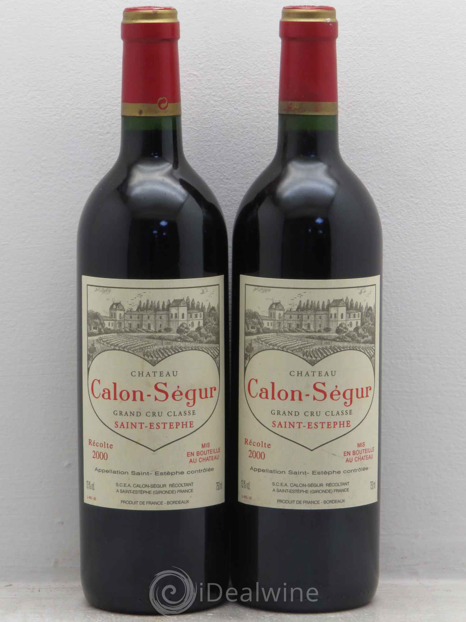 Château Calon Ségur 3ème Grand Cru Classé 2000 - Lot de 2 bouteilles - 0