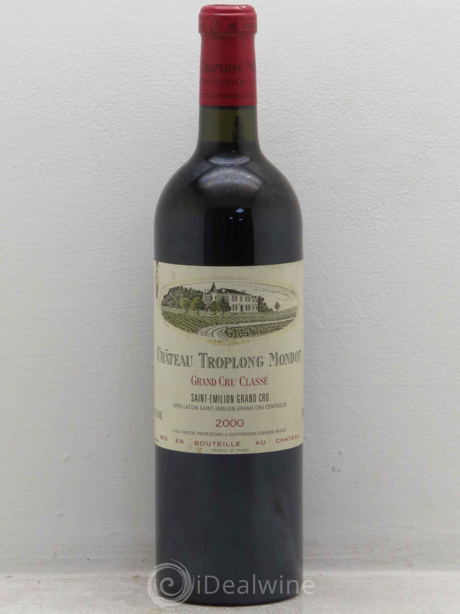 Château Troplong Mondot 1er Grand Cru Classé B 2000 - Lot de 1 bouteille - 0