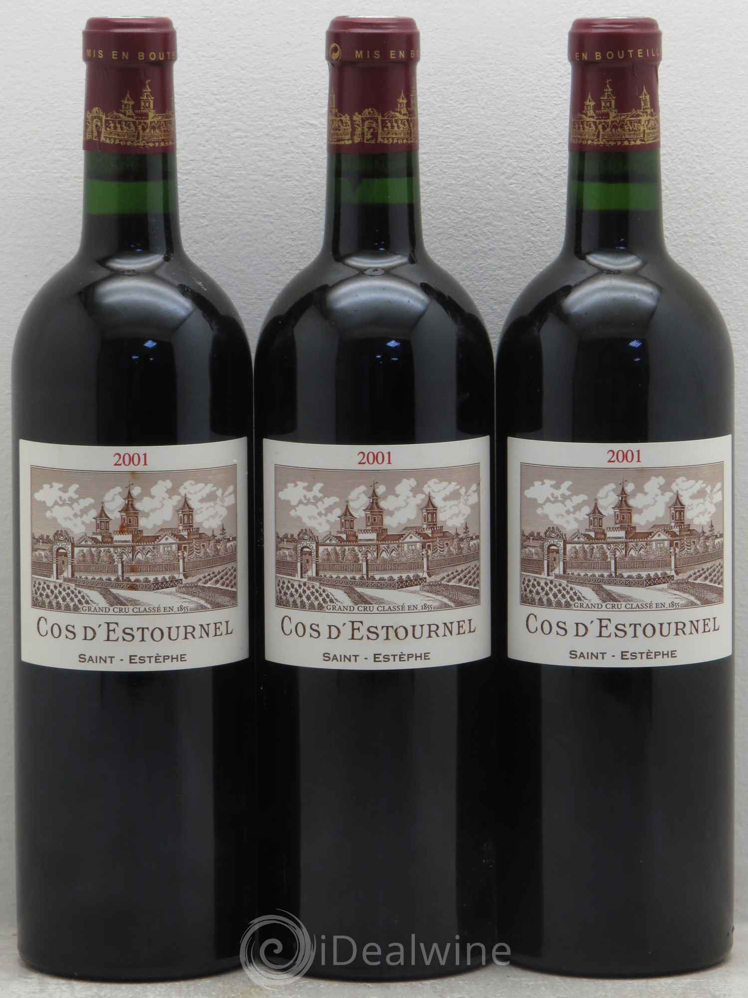 Cos d'Estournel 2ème Grand Cru Classé 2001 - Lot de 3 bouteilles - 0