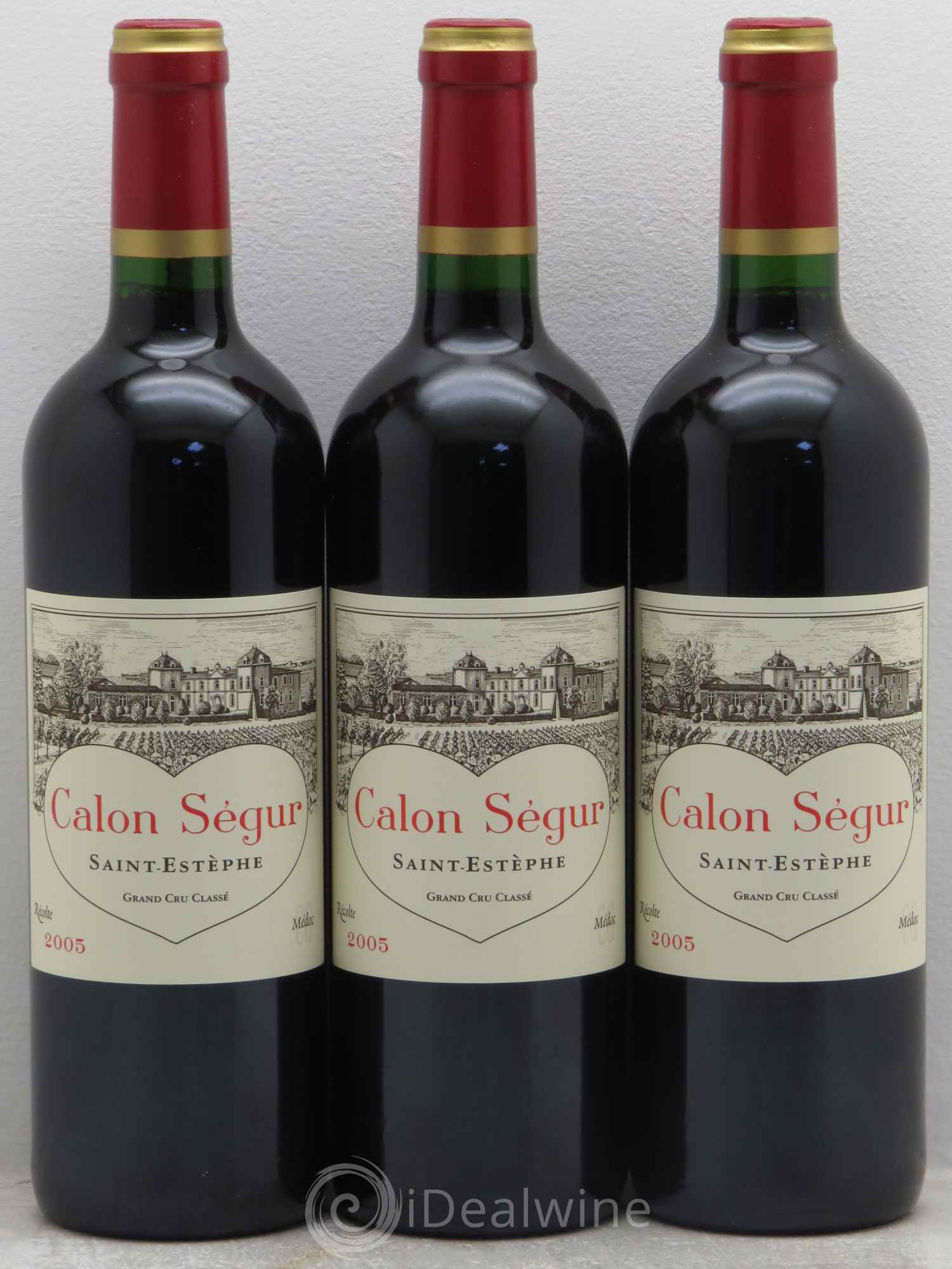Château Calon Ségur 3ème Grand Cru Classé 2005 - Lot de 3 bouteilles - 0