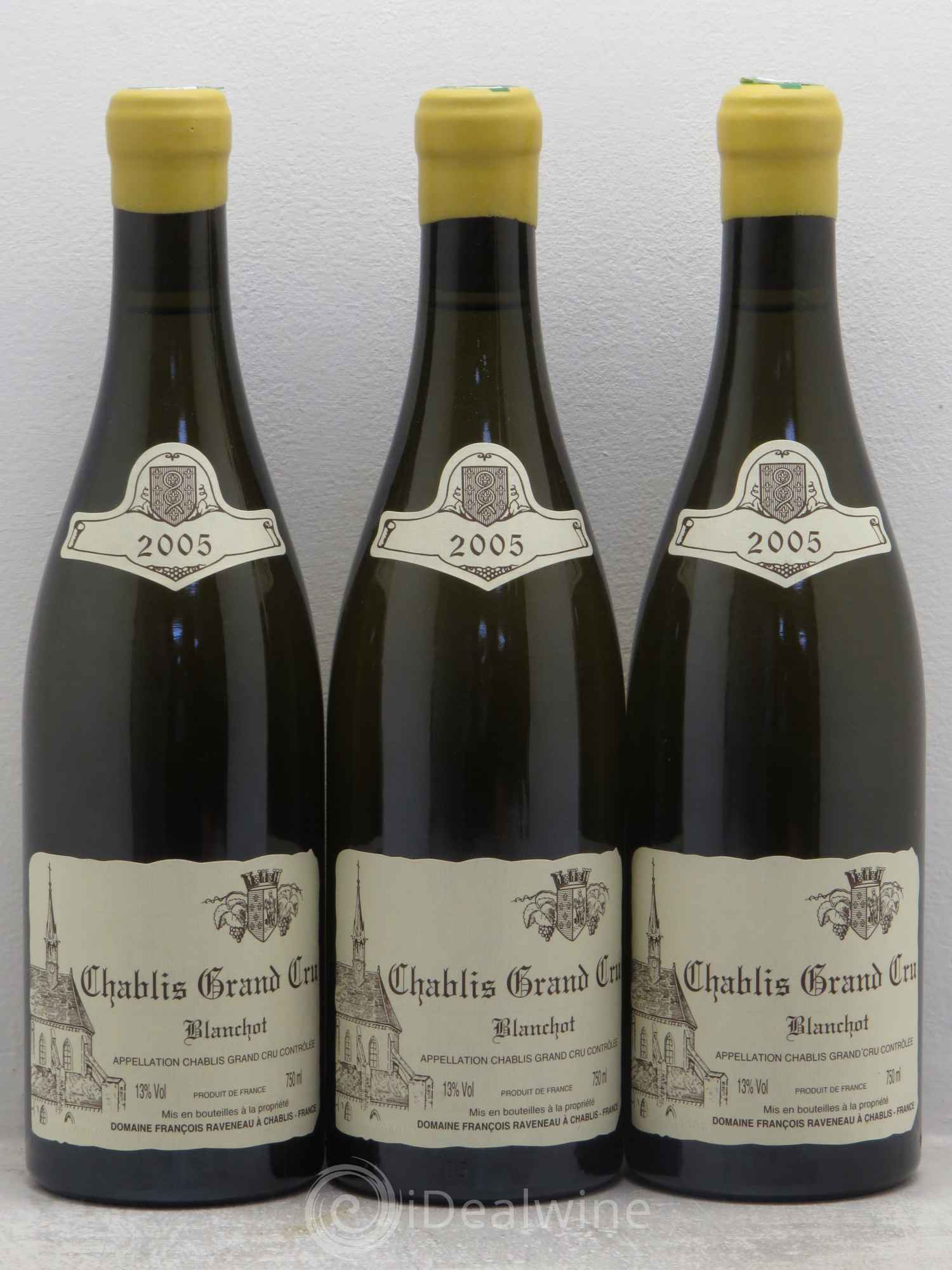 Chablis Grand Cru Blanchot Raveneau (Domaine) 2005 - Posten von 3 Flaschen - 0
