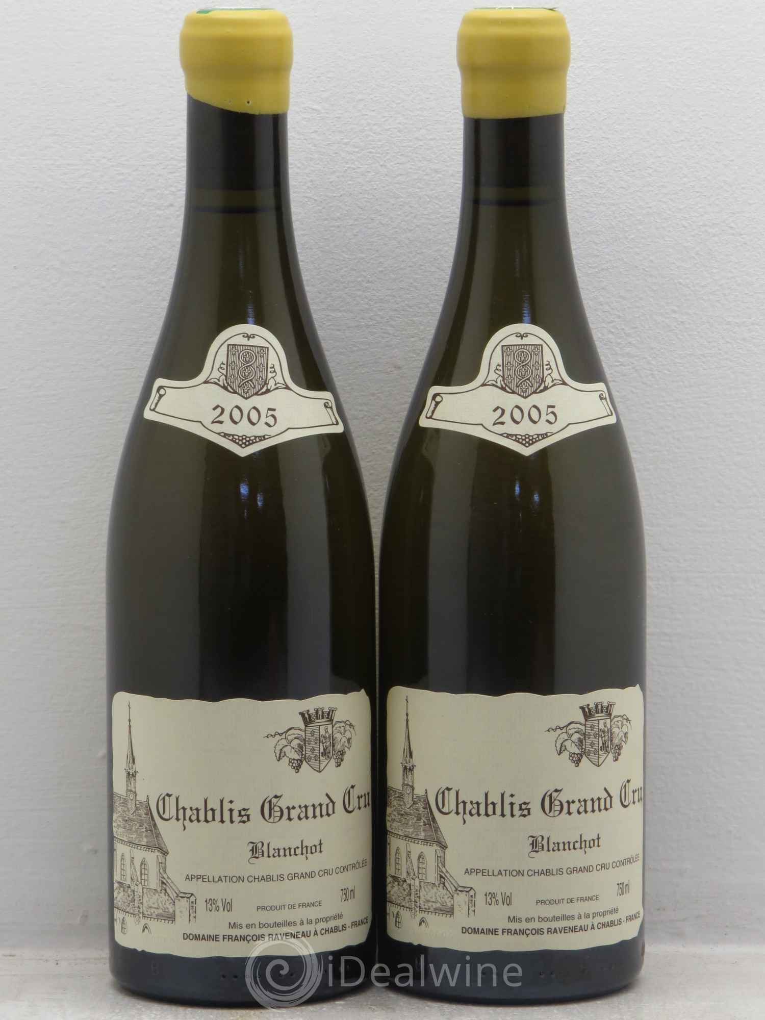 Chablis Grand Cru Blanchot Raveneau (Domaine) 2005 - Lot de 2 bouteilles - 0