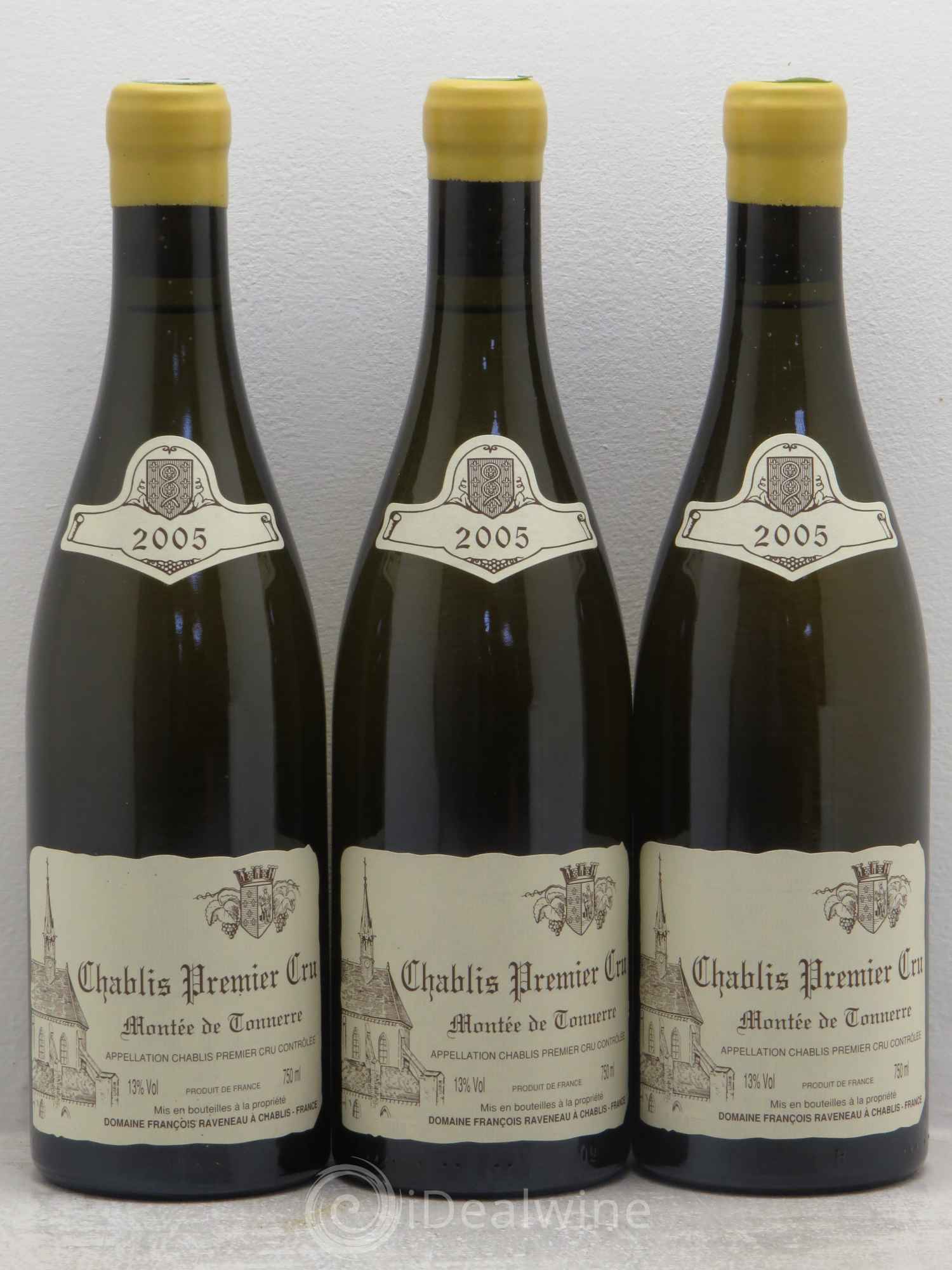Chablis 1er Cru Montée de Tonnerre Raveneau (Domaine) 2005 - Lot de 3 bouteilles - 0