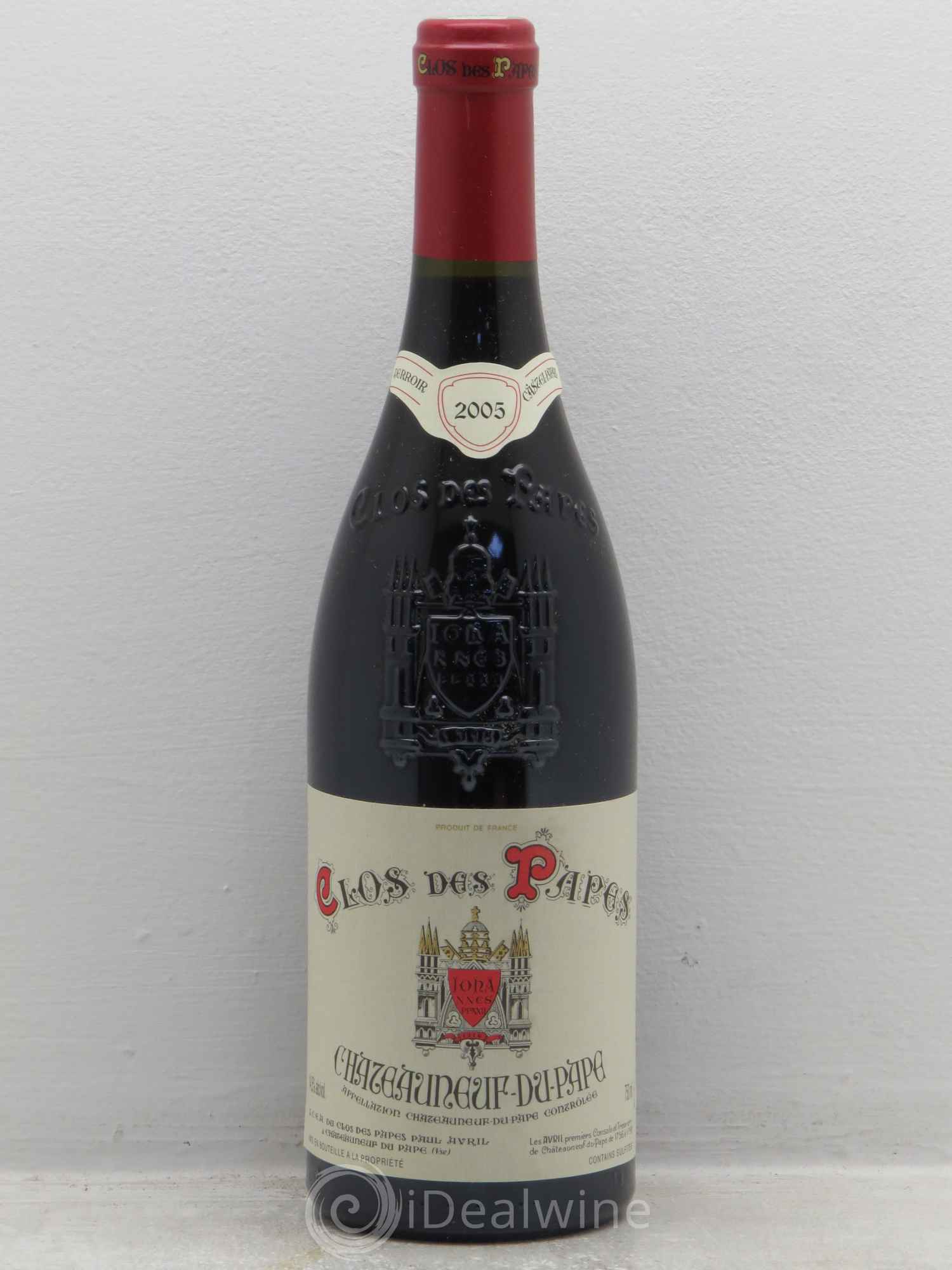 Châteauneuf-du-Pape Clos des Papes - Paul Avril 2005 - Lot de 1 bouteille - 0