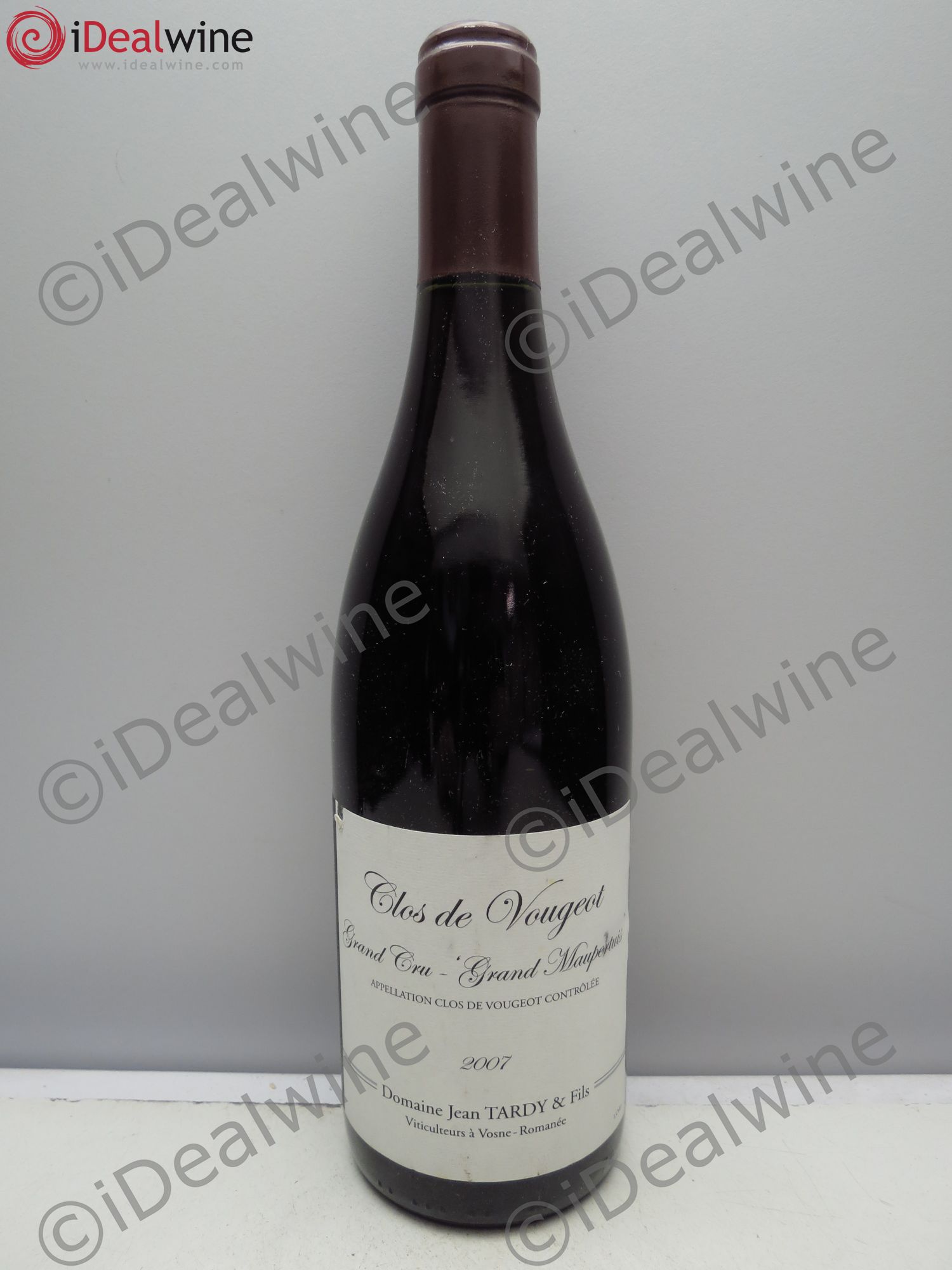 Clos de Vougeot Grand Cru J.Tardy et Fils Grand Maupertuis 2007 - Posten von 1 Flasche - 0