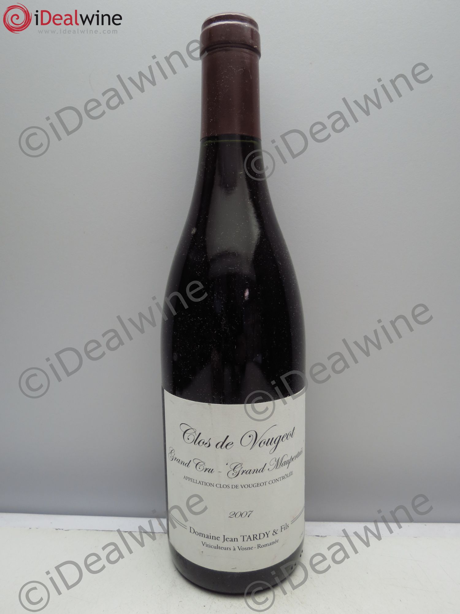 Clos de Vougeot Grand Cru J.Tardy et Fils Grand Maupertuis 2007 - Posten von 1 Flasche - 0