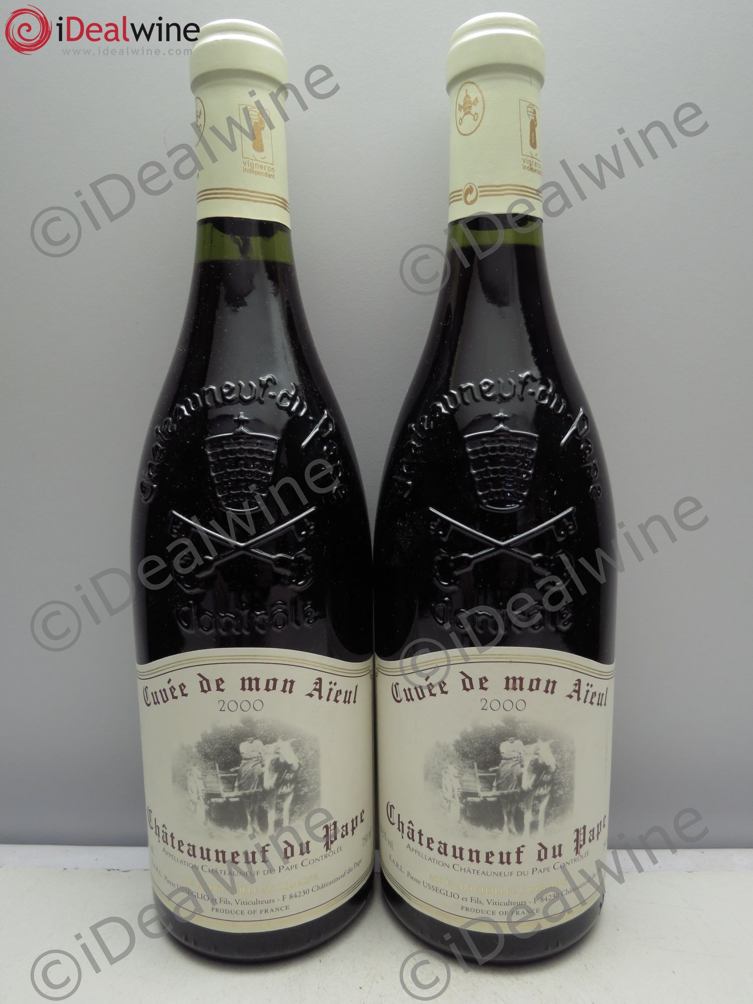 Châteauneuf-du-Pape Cuvée de mon Aïeul Pierre Usseglio & Fils 2000 - Lot de 2 bouteilles - 0