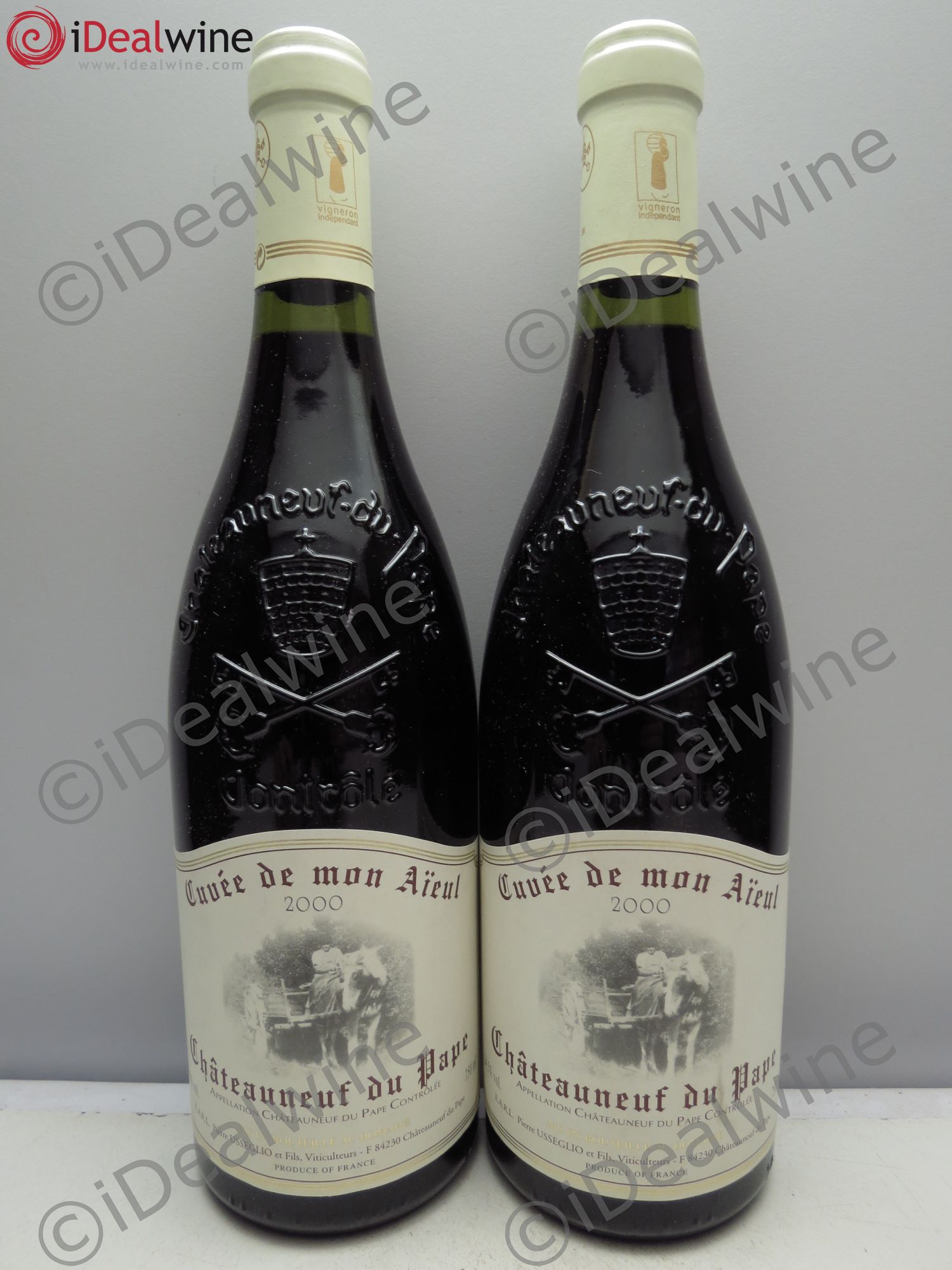Châteauneuf-du-Pape Cuvée de mon Aïeul Pierre Usseglio & Fils 2000 - Lot de 2 bouteilles - 0