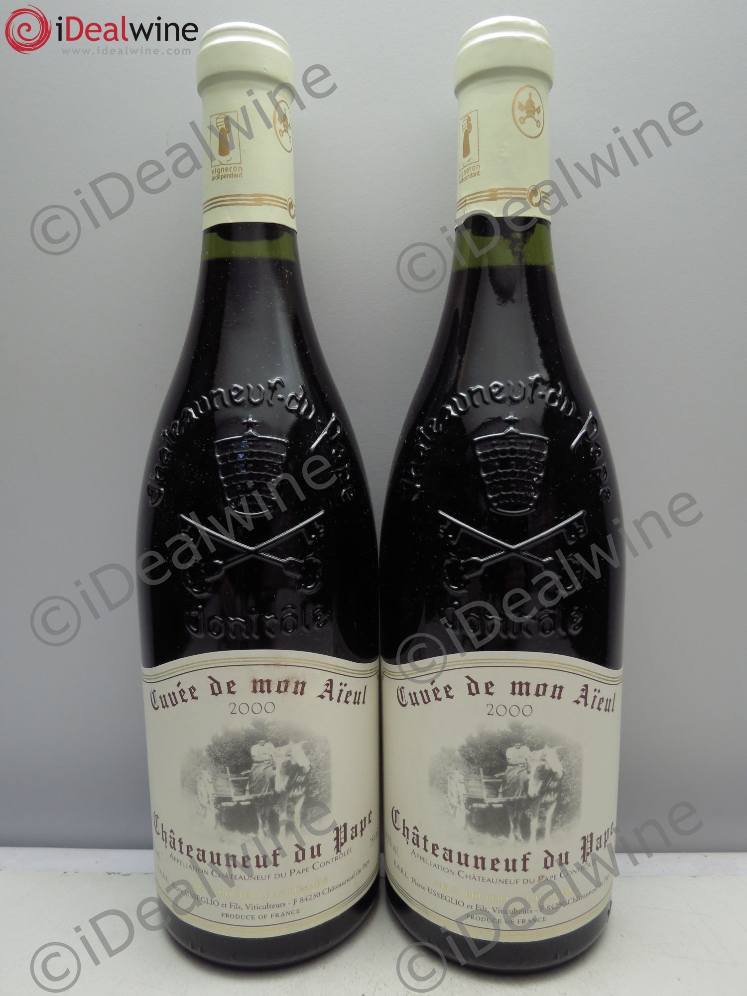 Châteauneuf-du-Pape Cuvée de mon Aïeul Pierre Usseglio & Fils 2000 - Lot de 2 bouteilles - 0