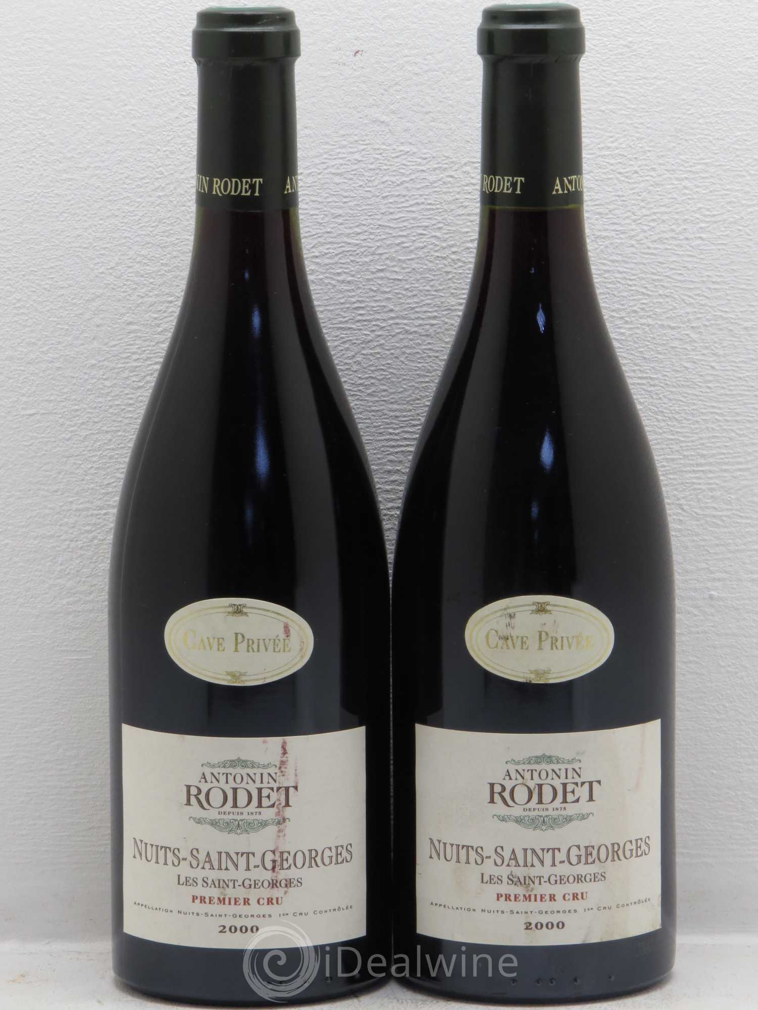 Nuits-Saint-Georges 1er Cru Les Saints Georges Antonin Rodet 2000 - Posten von 2 Flaschen - 0