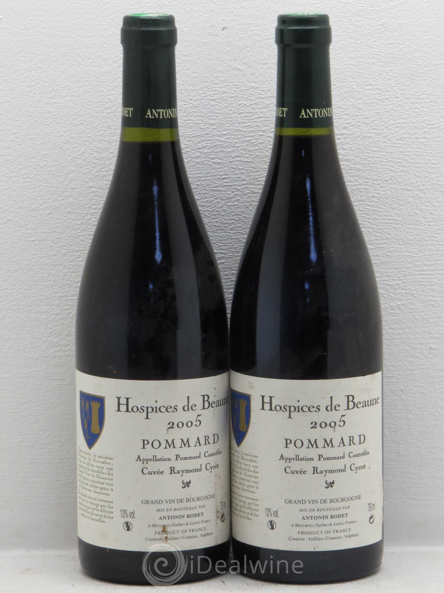 Pommard Hospices de Beaune Cuvée Raymond Cyrot 2005 - Lot de 4 bouteilles - 2