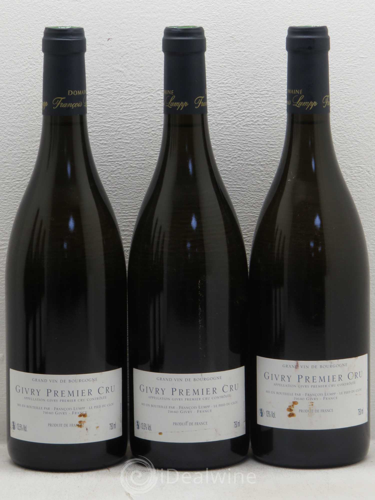 Givry 1er Cru Crausot François Lumpp (Domaine) 2009 - Lot de 6 bouteilles - 2